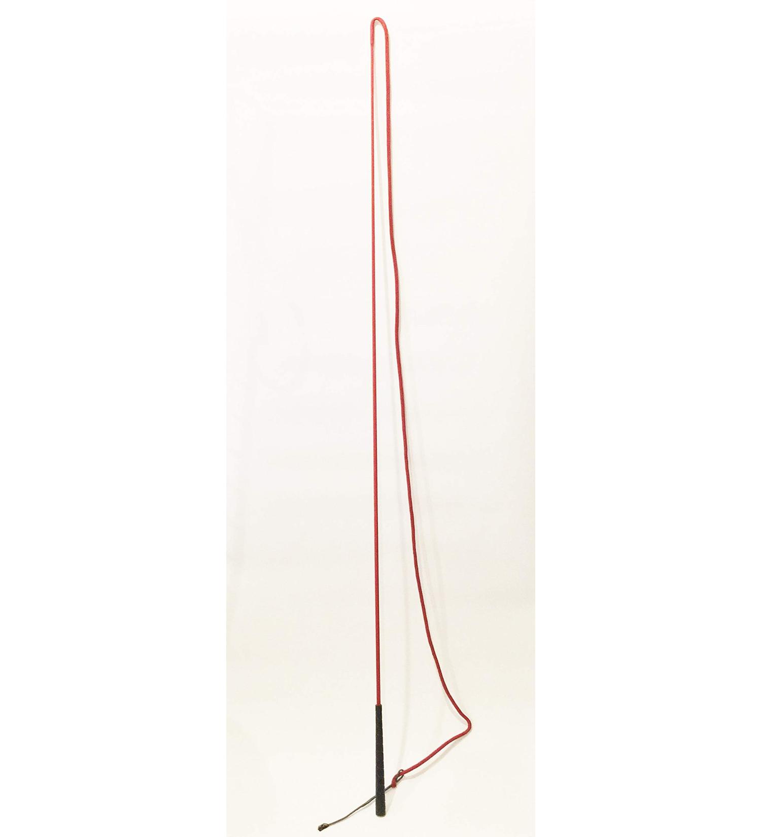 The Epic Animal Lunge Whip 90" w/ 97" Drop, 12" Popper, Rubber Grip Red