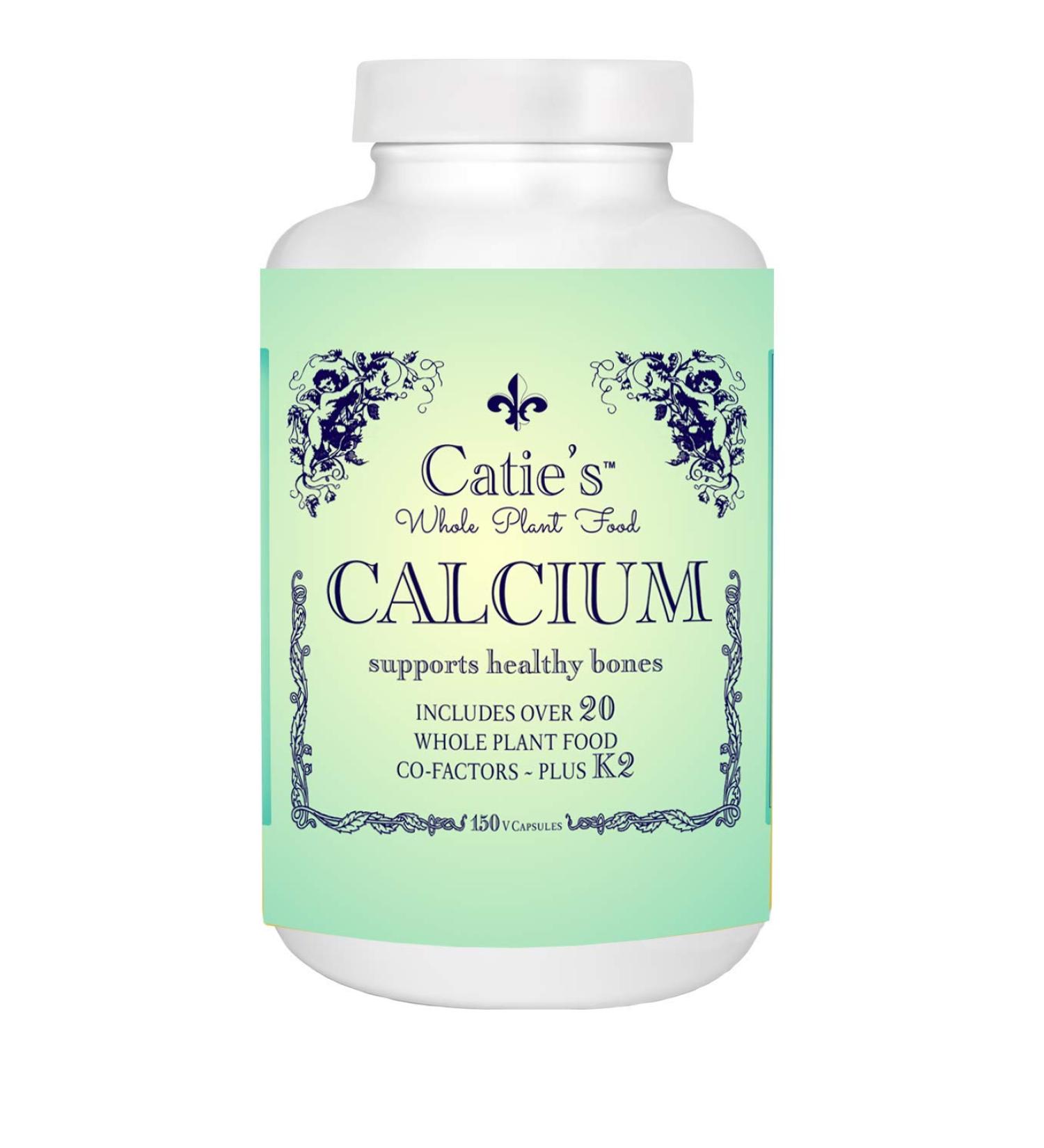 Organic Whole Plant Food Calcium Supplement - Vegan Formula with Magnesium, Vitamin D, K2, Boron, and Zinc - 150 Capsules - Non-GMO, Gluten-Free - Buy Online on GoSupps.com