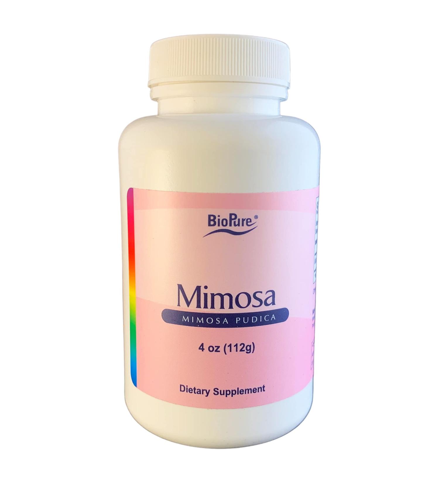 BioPure Mimosa Pudica Powder - 4oz | Organic Wildcrafted Formula for Gut Health & Microbiome Balance - Buy Online on GoSupps.com
