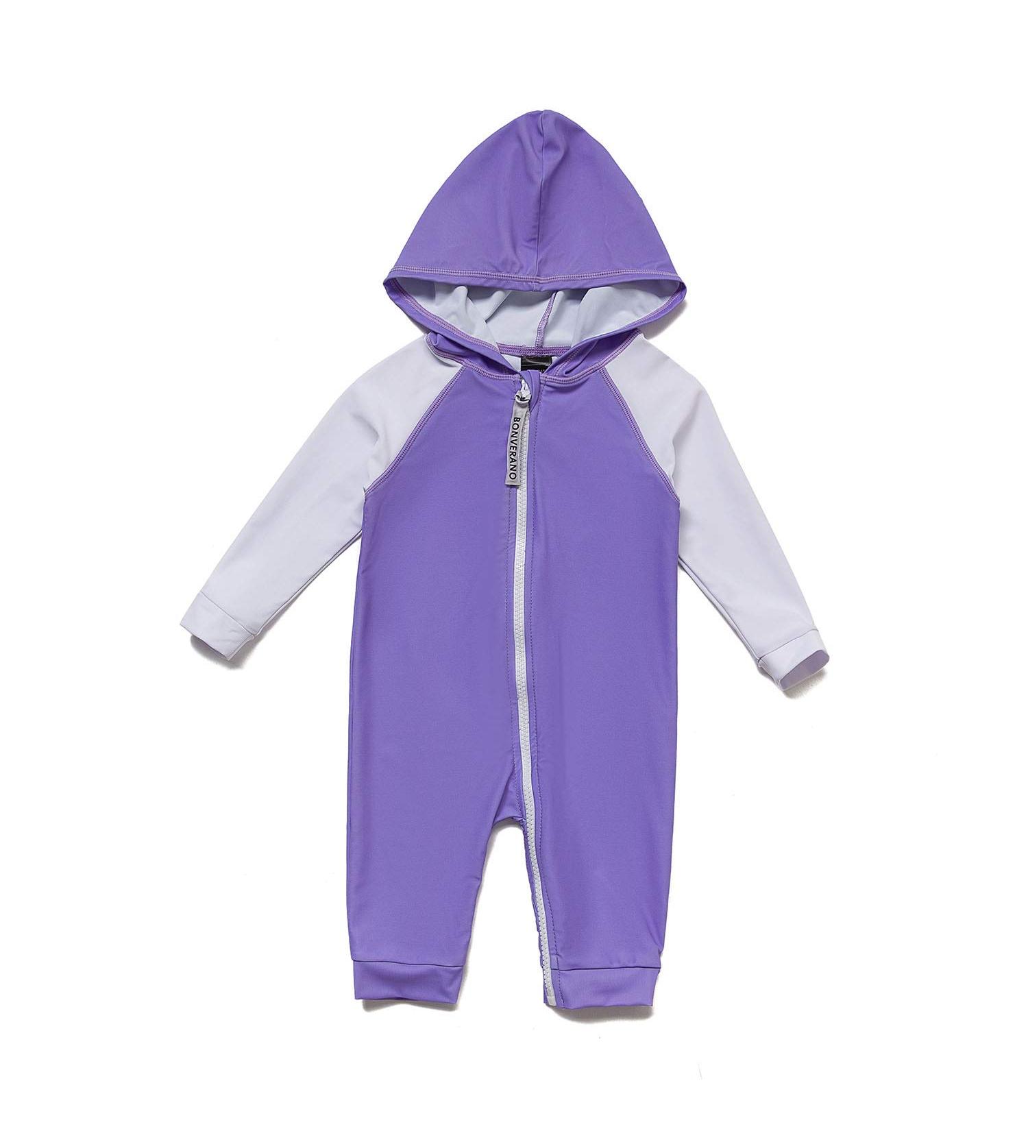 BONVERANO Baby Boys Swimsuit | UPF 50+ Sun Protection | 12-18 Months | Purple - Buy Online on GoSupps.com
