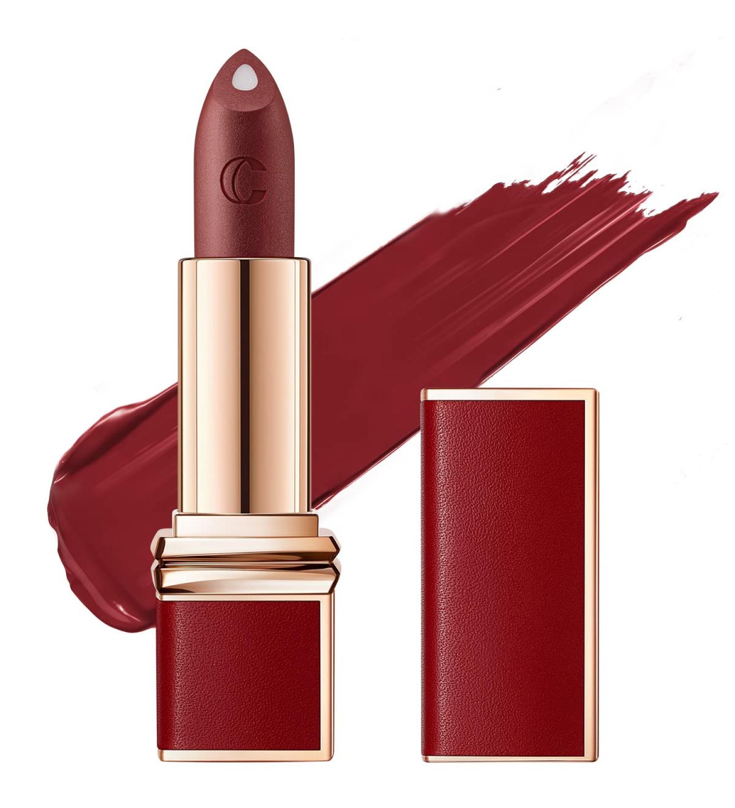 CARSLAN Dual Core Moisturizing Lipstick - Longlasting Hydrating Lip Color with Vitamin E and Olive Oil - 10 Agate Red - Buy Online on GoSupps.com