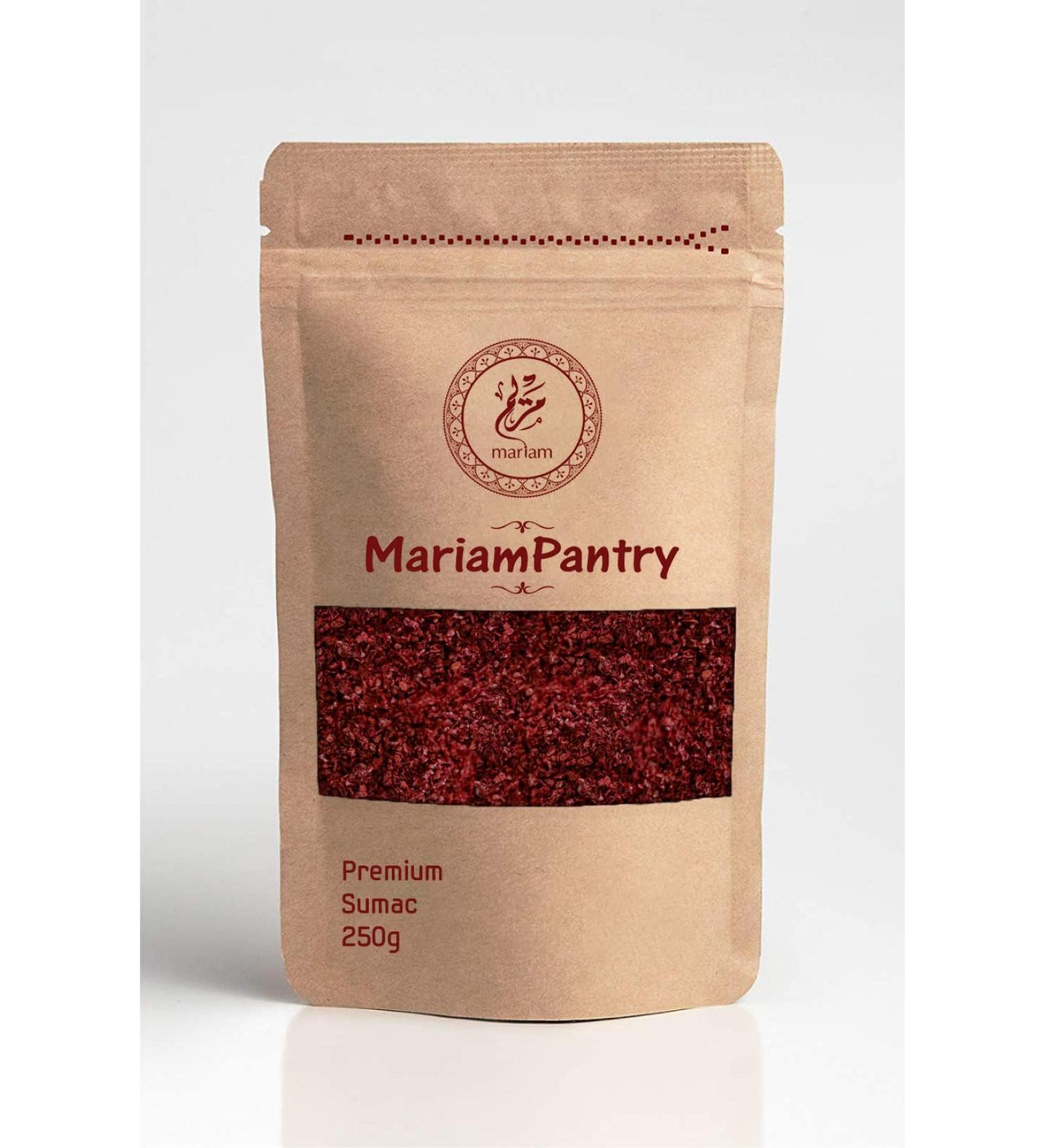 Premium Sumac Powder 250g by MariamPantry - Dried & Ground in Resealable Kraft Bag | 1 Pack - Buy Online on GoSupps.com