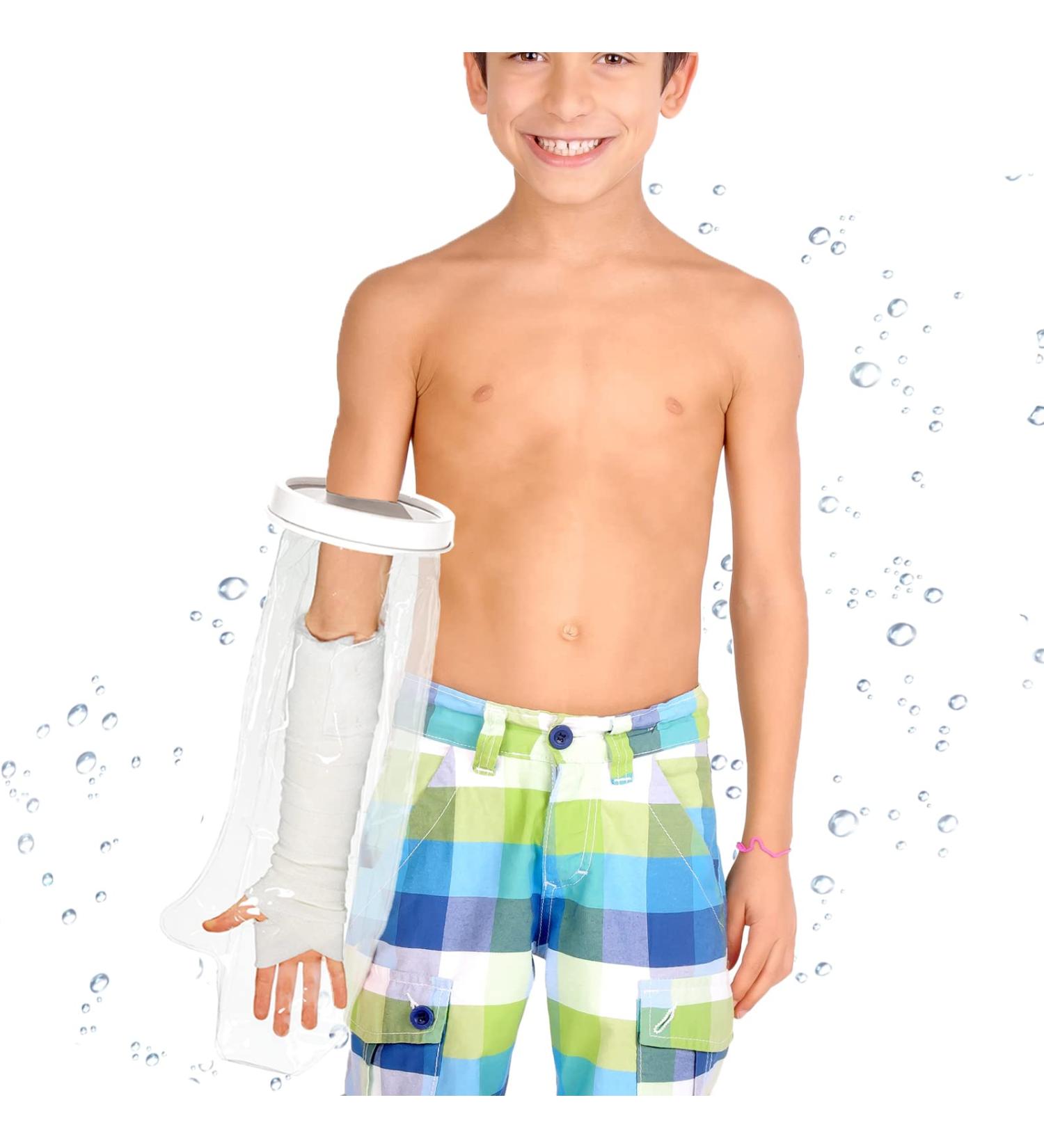 KINBEAR Waterproof Cast Cover for Kids | Reusable Arm Sleeve Protector for Broken Wrist, Finger, Elbow, Hand | Watertight Seal to Keep Wounds Dry - Buy Online on GoSupps.com