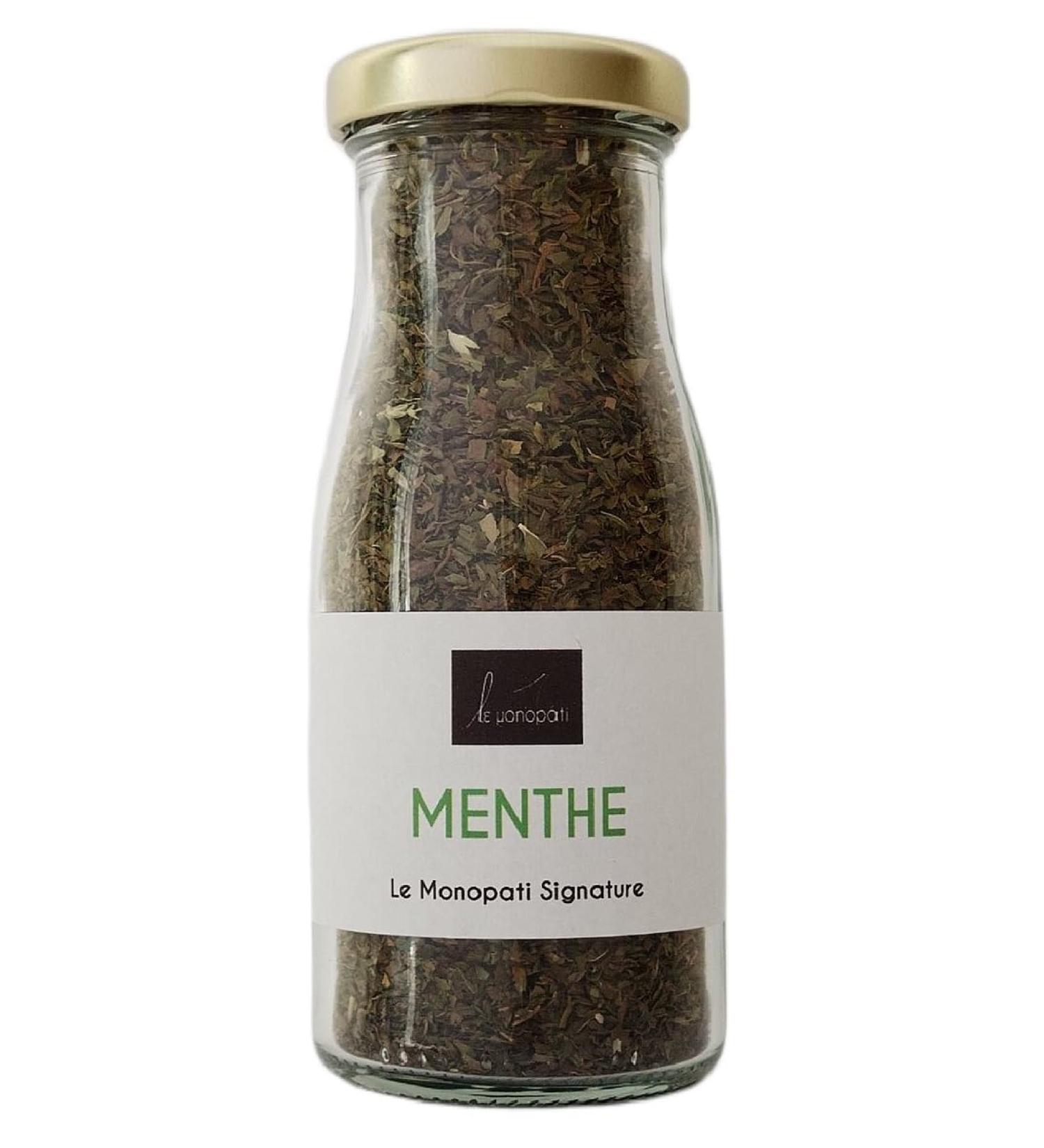 Menthe S ch e 20g | Le Monopati Signature | Herbe Aromatique 100% Naturelle Saveur Fra che & Intense pour Infusions Th s et Cuisine M diterran enne | Pot en Verre - Buy Online on GoSupps.com