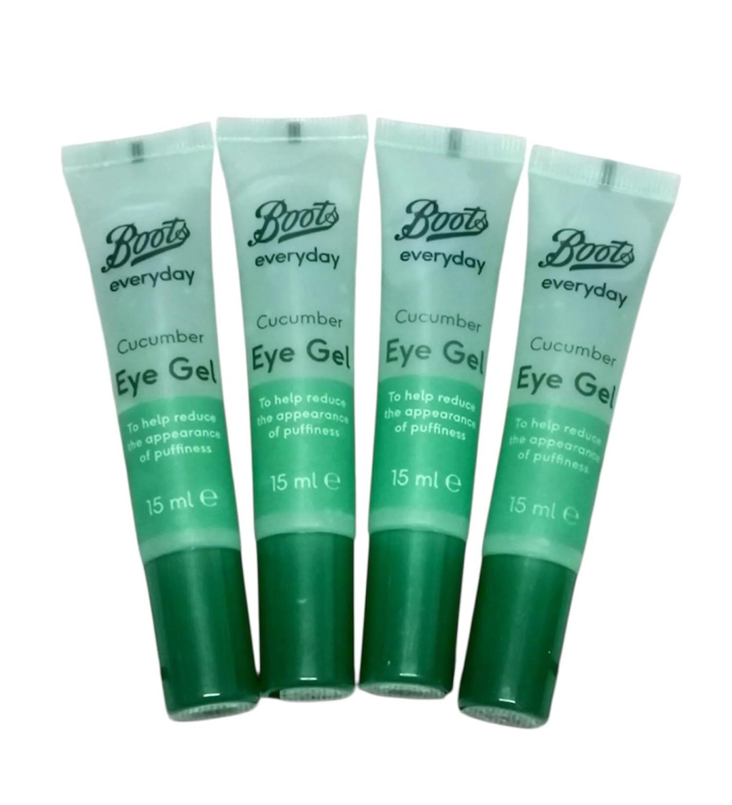 Boots Everyday Cucumber Eye Gel 15ml(4 x0.51 oz) Pack of 4