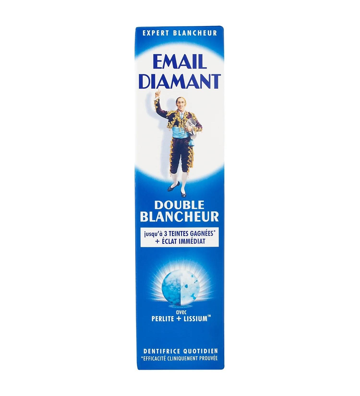 Enamel Diamond x1 Email Diamond Double Blancher Whitening Daily Toothpaste Original Cosmetic 75ml Large Size 1 Tube