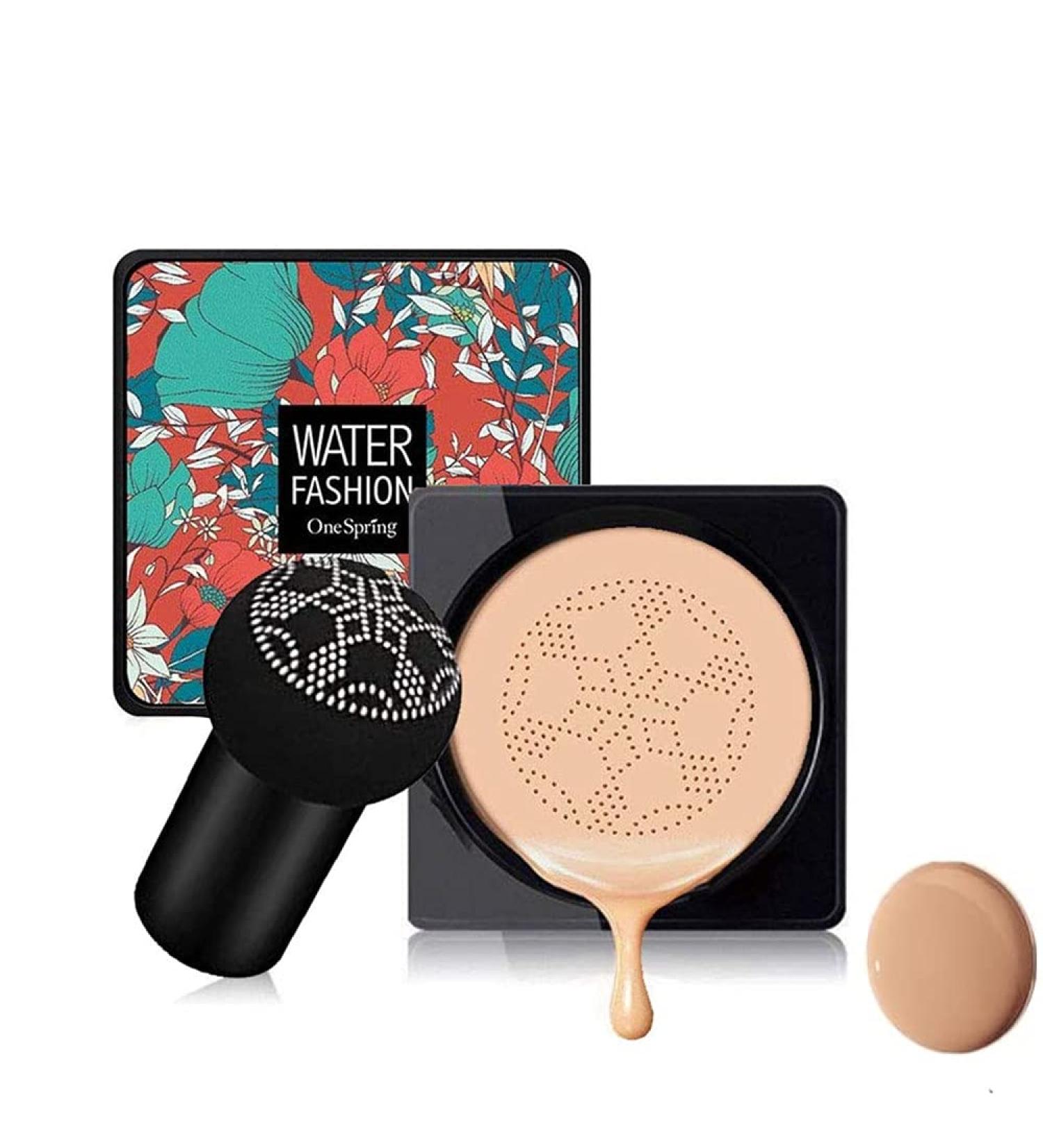 Natural Color Mushroom Head Air Cushion BB Cream Concealer Lasting Nude Makeup Moisturizing Brightening Pigment CC Liquid Foundation Even Skin Tone Makeup Base - Buy Online on GoSupps.com