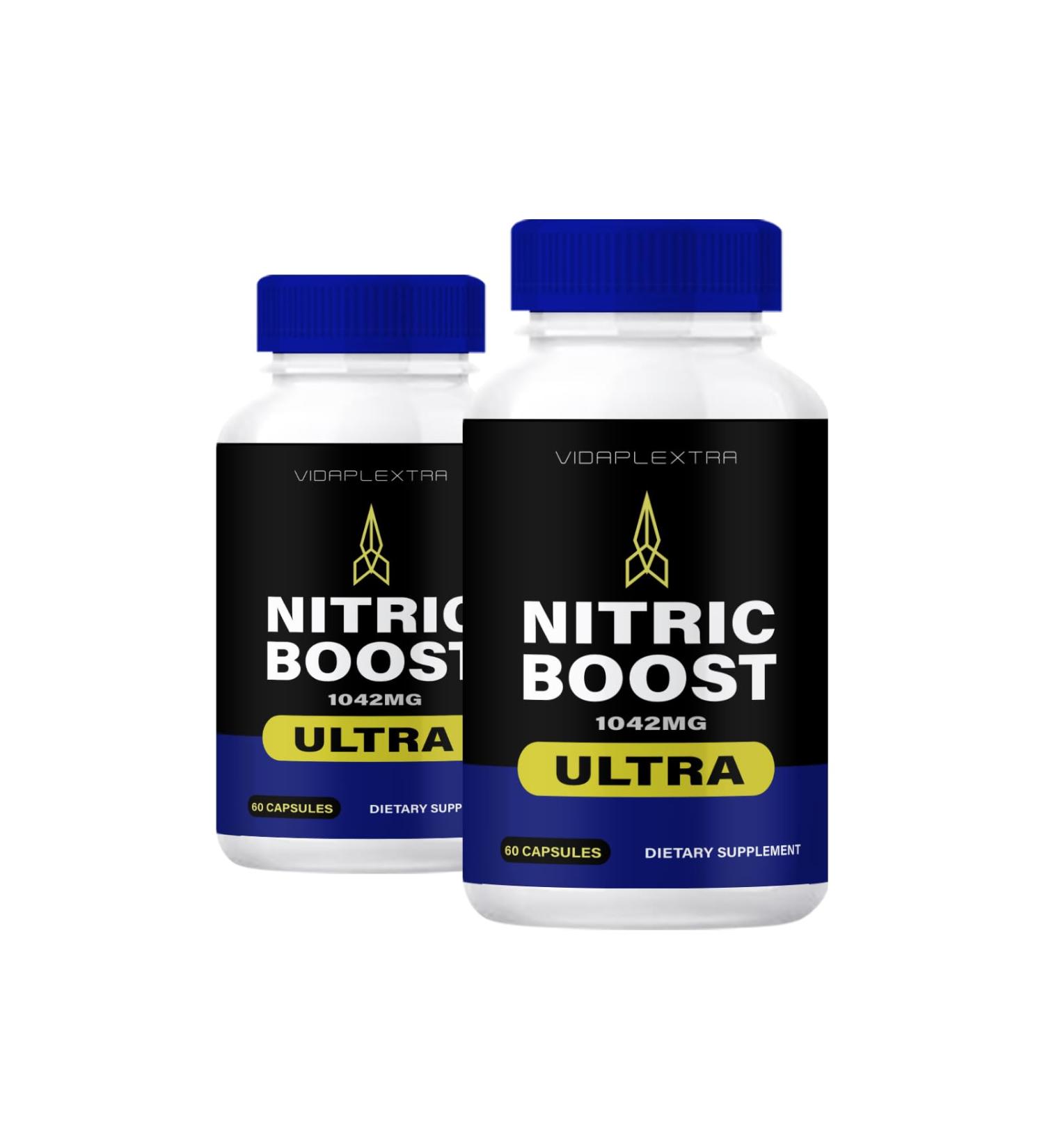 Nitric Boost Capsules - Enhance Performance with Nitric Boost Male Capsules (2 Pack 120 Caps) - Shop Internationally - Buy Online on GoSupps.com