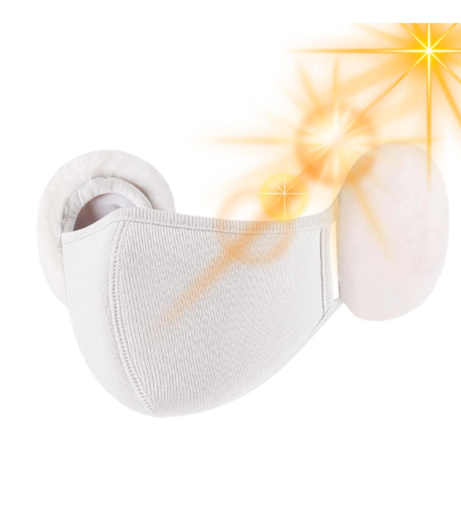 Buy Holded Cotton Cloud-Shaped Outdoor Face Cover with Rabbit Fur Ear Warmer - Breathable & Plush Winter Face Cover for Kids - International Shipping Available - Buy Online on GoSupps.com