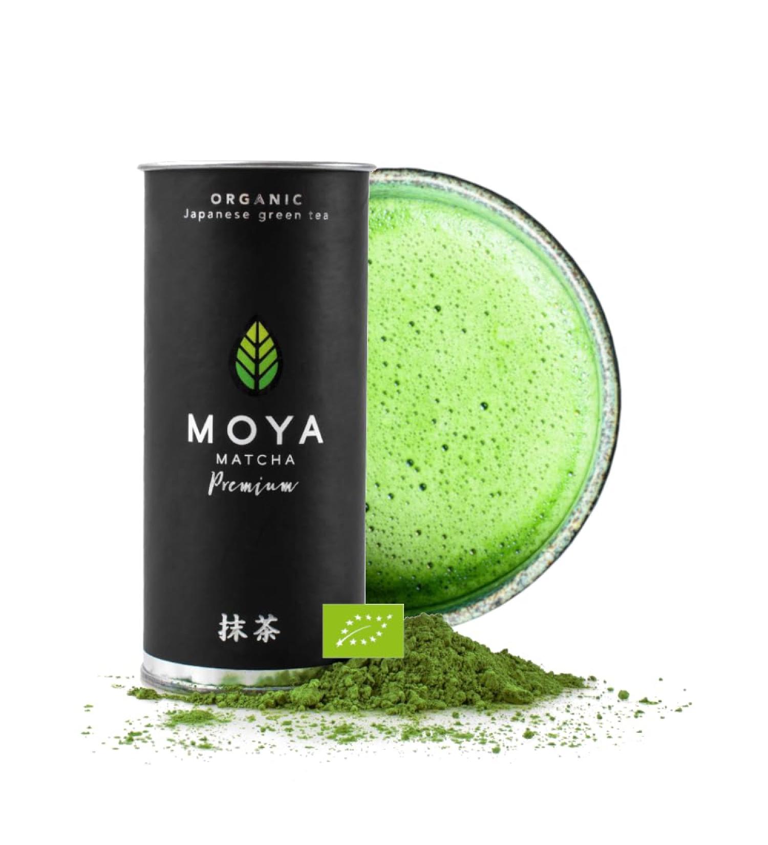 Bio Moya Matcha Tea Powder - 30g Premium Organic Green Tea from Uji Japan | Ideal for Japanese Tea Ceremony - Buy Online on GoSupps.com