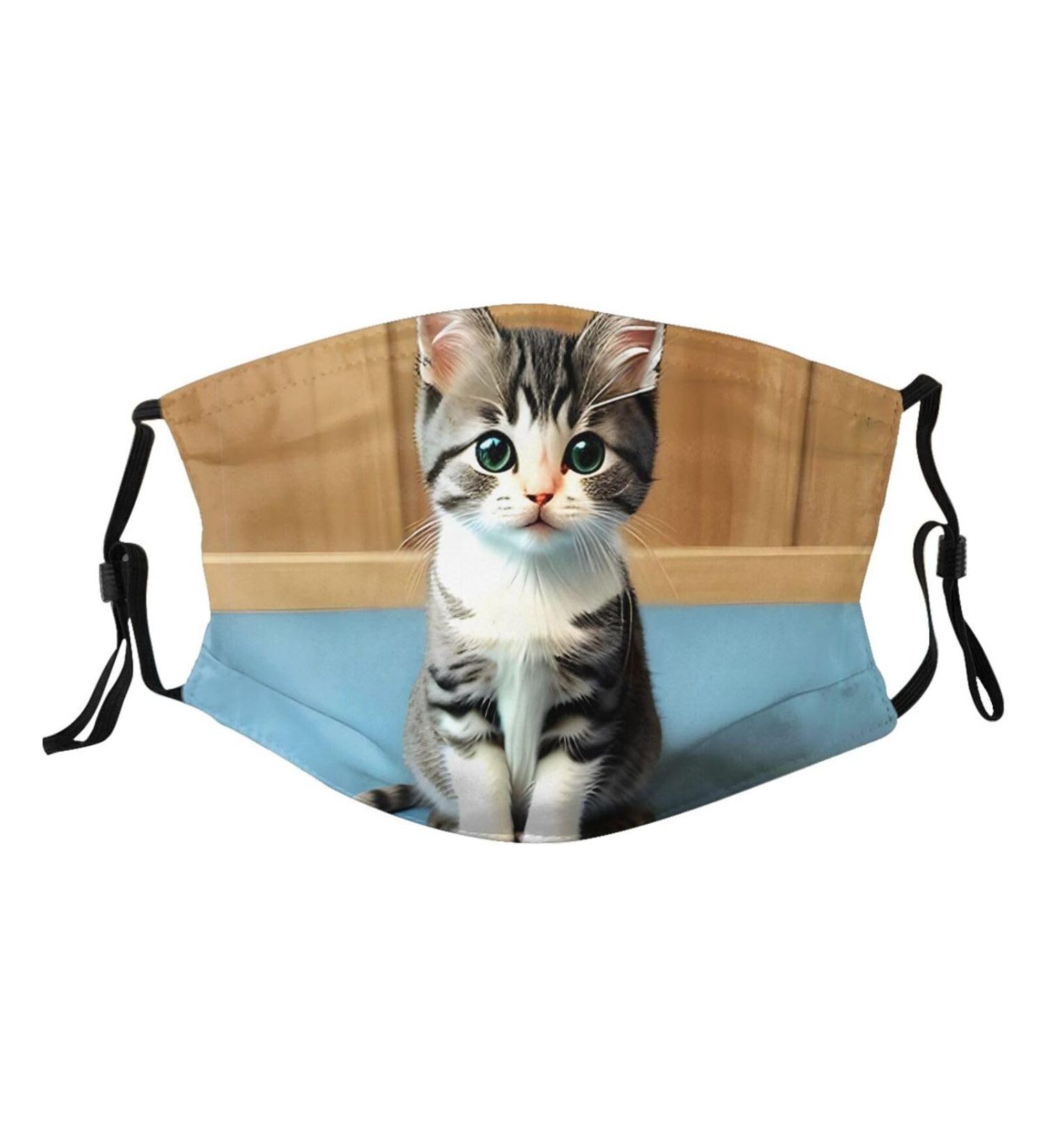 Zyvia 5-Layer Pleated Dust Masks for Bedroom & Kittens | Activated Carbon Filter Adjustable Soft & Breathable - Pack of 10 - Buy Online on GoSupps.com