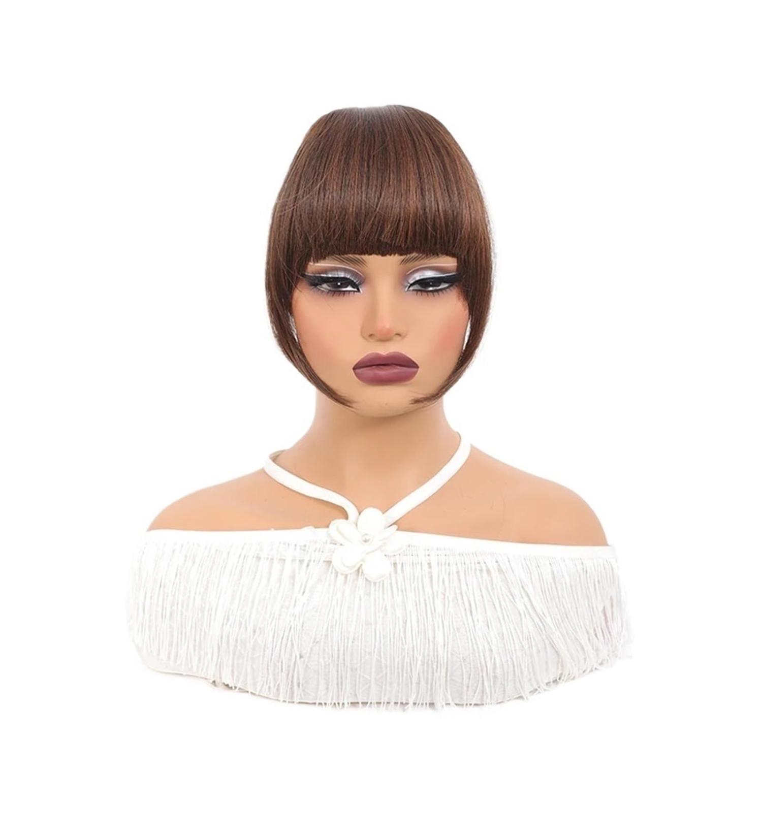 Hair Bangs Synthetic Hair Bangs Clip in Hair Extensions Natural False Hair Blunt Bangs for Daily Use Hair Accessories Women Clip in Bangs(Color:2-30) 10inches 2-30 - Buy Online on GoSupps.com