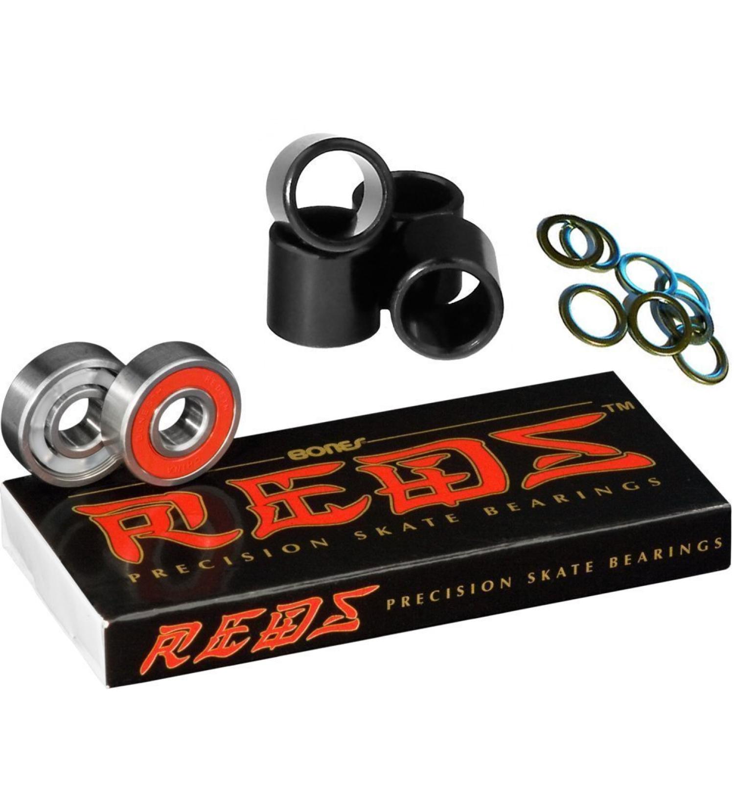 Bones Bearings Reds Bearings Including Spacers & Washers