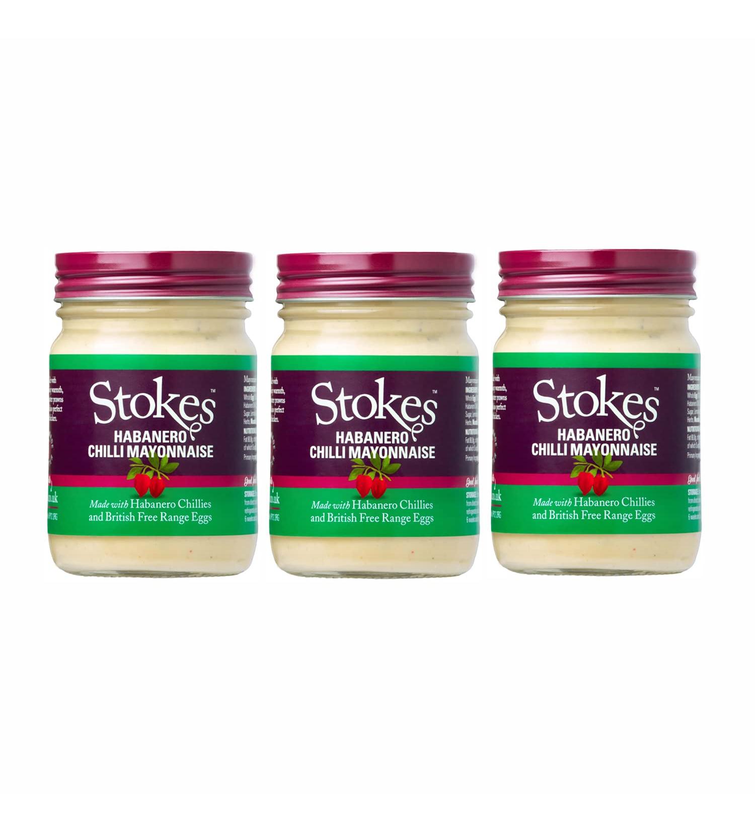 Stokes Habanero Chilli Mayonnaise 205g - Pack of 3