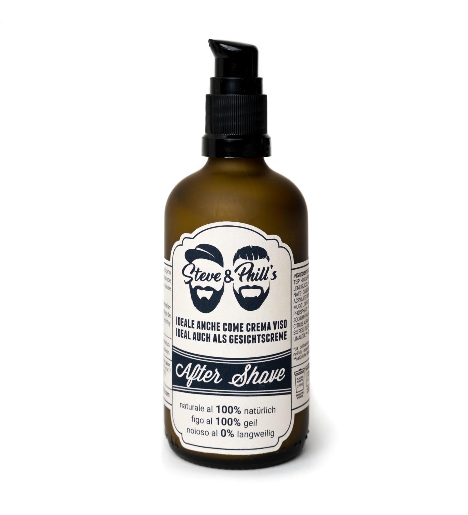Steve & Phill's After Shave Balsam 100ml | 100% Natural Face Cream | Organic from South Tyrol | Quality Shaving Care - Buy Online on GoSupps.com