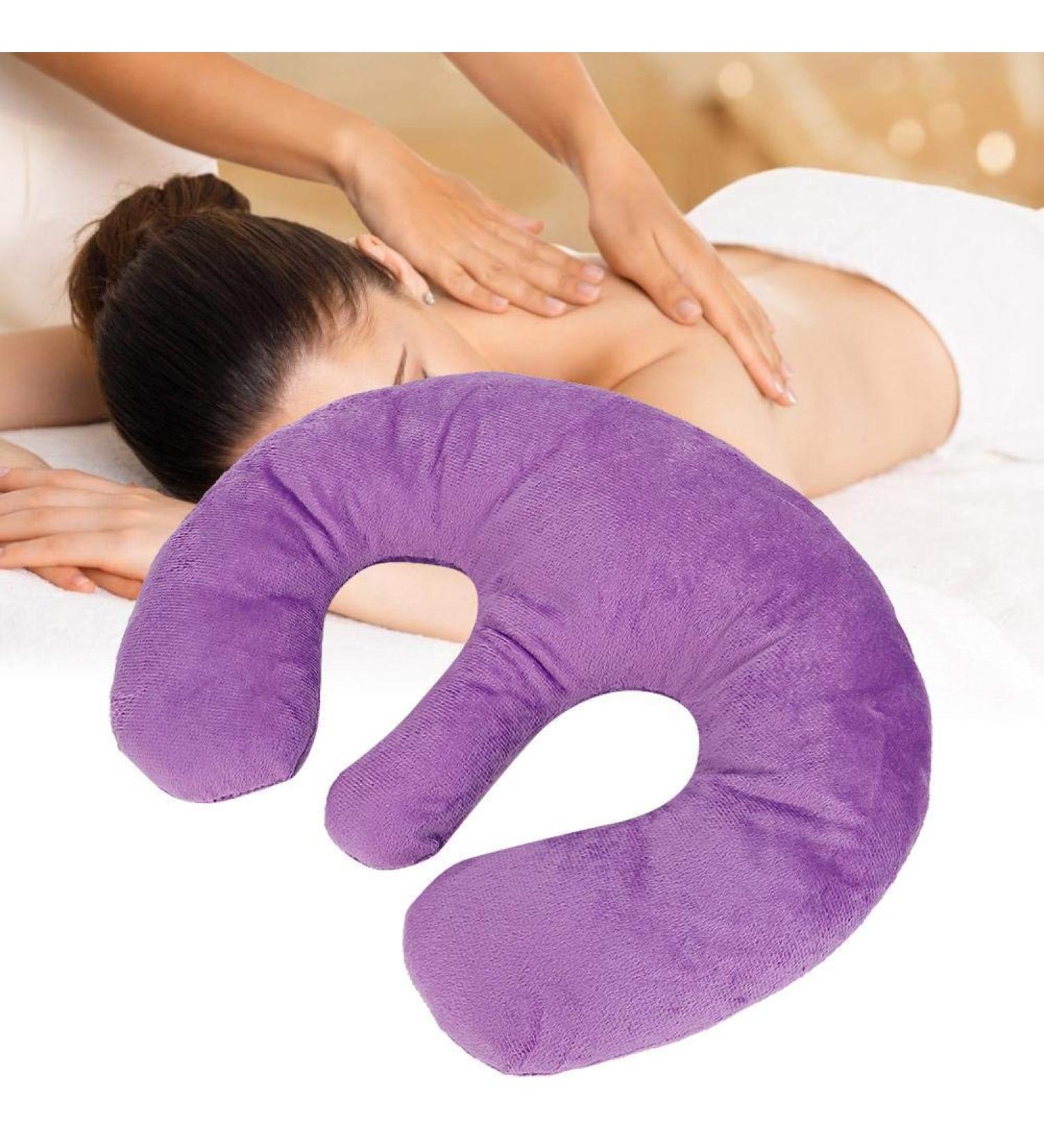 Beauty Salon Breast Support Pillow - Professional Portable Chest Cushion for SPA Massage - Polyester Hollow Pillow for Nap - Travel Sleeping Aid (Purple) - Buy Online on GoSupps.com