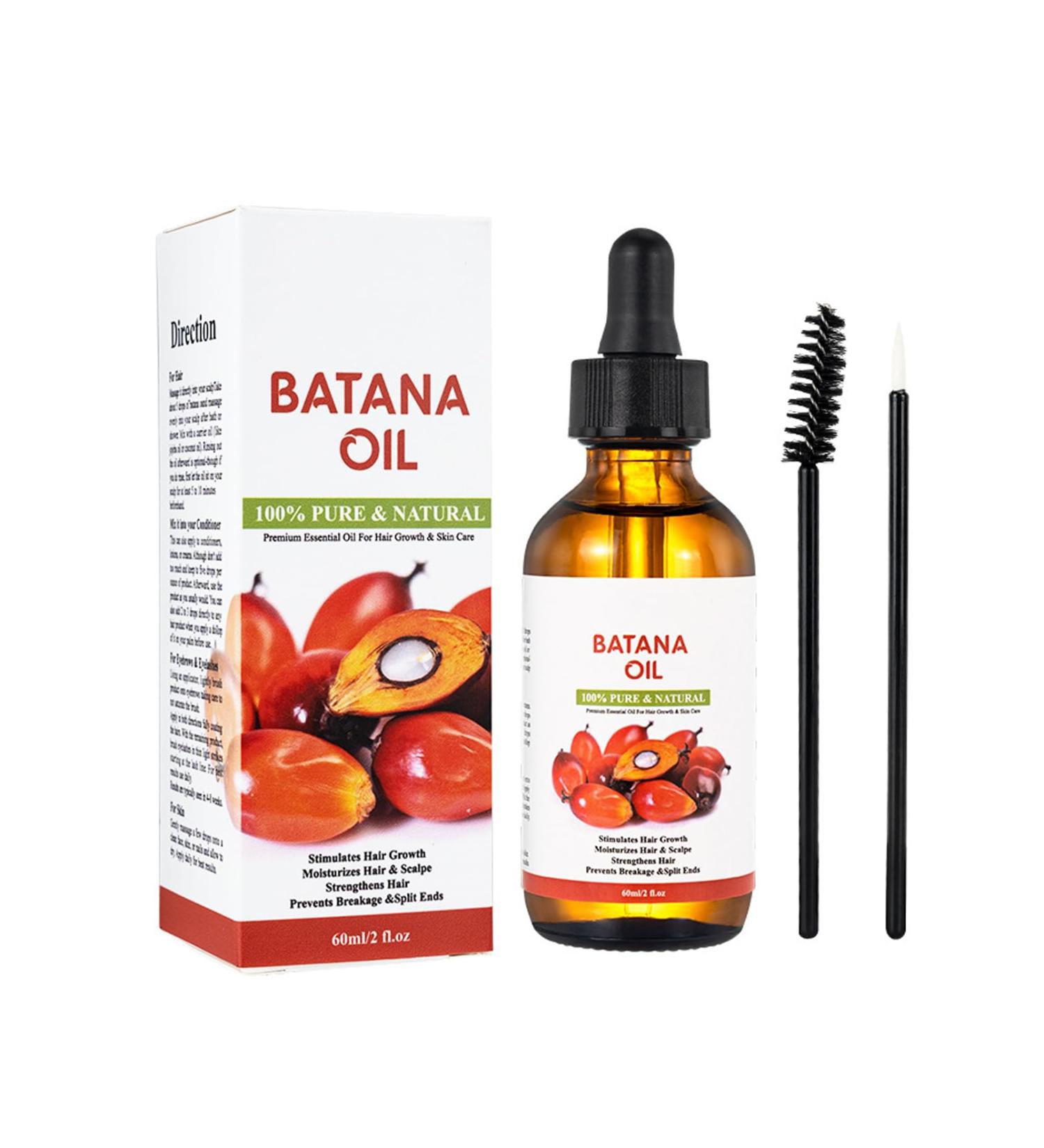 Batana Oil for Hair Growth Cold Pressed Batana Oil Strengthen Hair Moisturizing Scalp and Improve Breakage & Spilt Ends Hair Growth Oil for all Hair Types Leaves Your Hair Smoother Oil - Buy Online on GoSupps.com