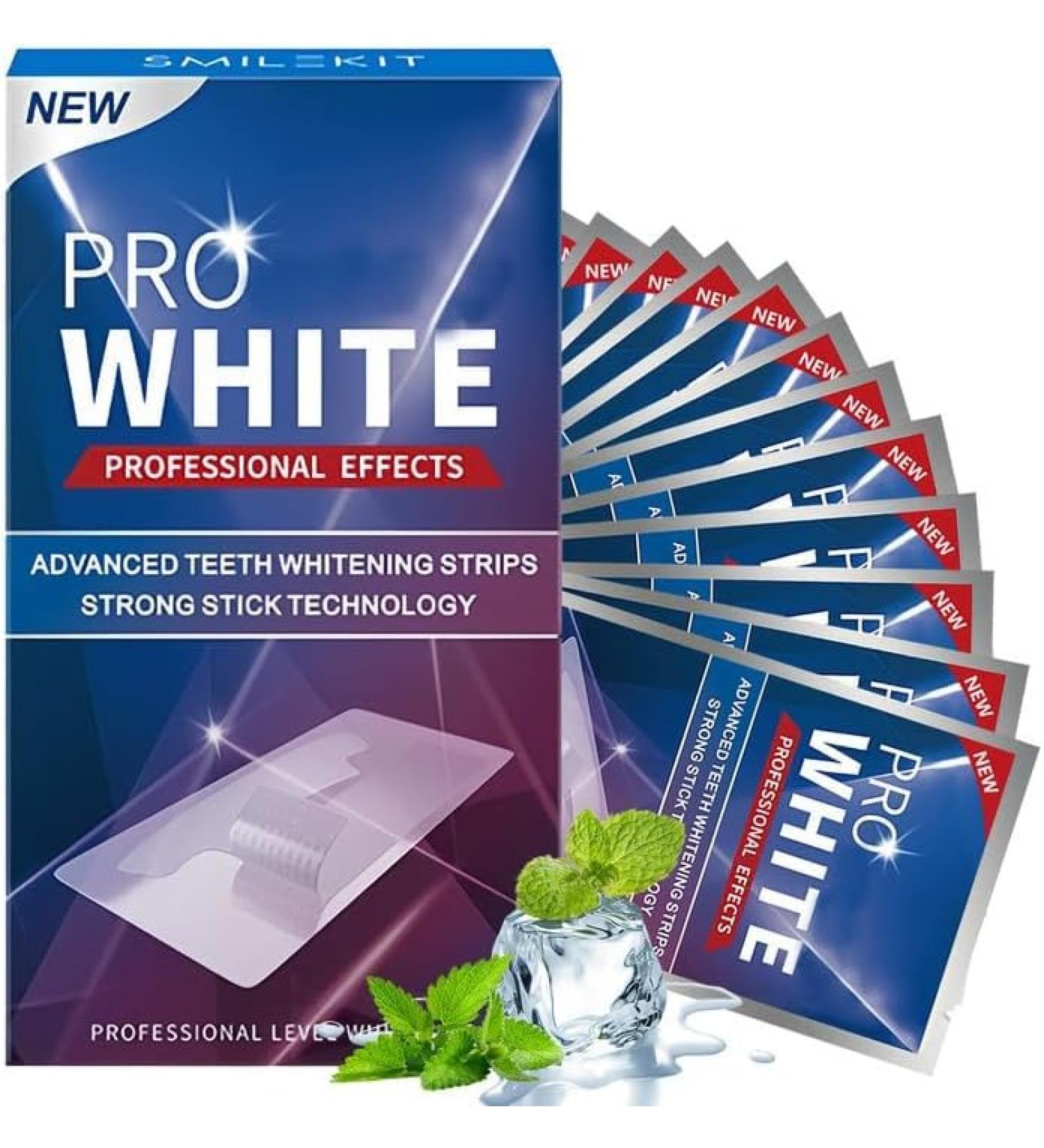 28 Strips(14Pairs) Teeth Whitening Strips Gentle Whitening Tooth Patch Daily Teeth Care Effectively Remove Stains Create Whiter Teeth Suitable for Both Men and Women - Buy Online on GoSupps.com