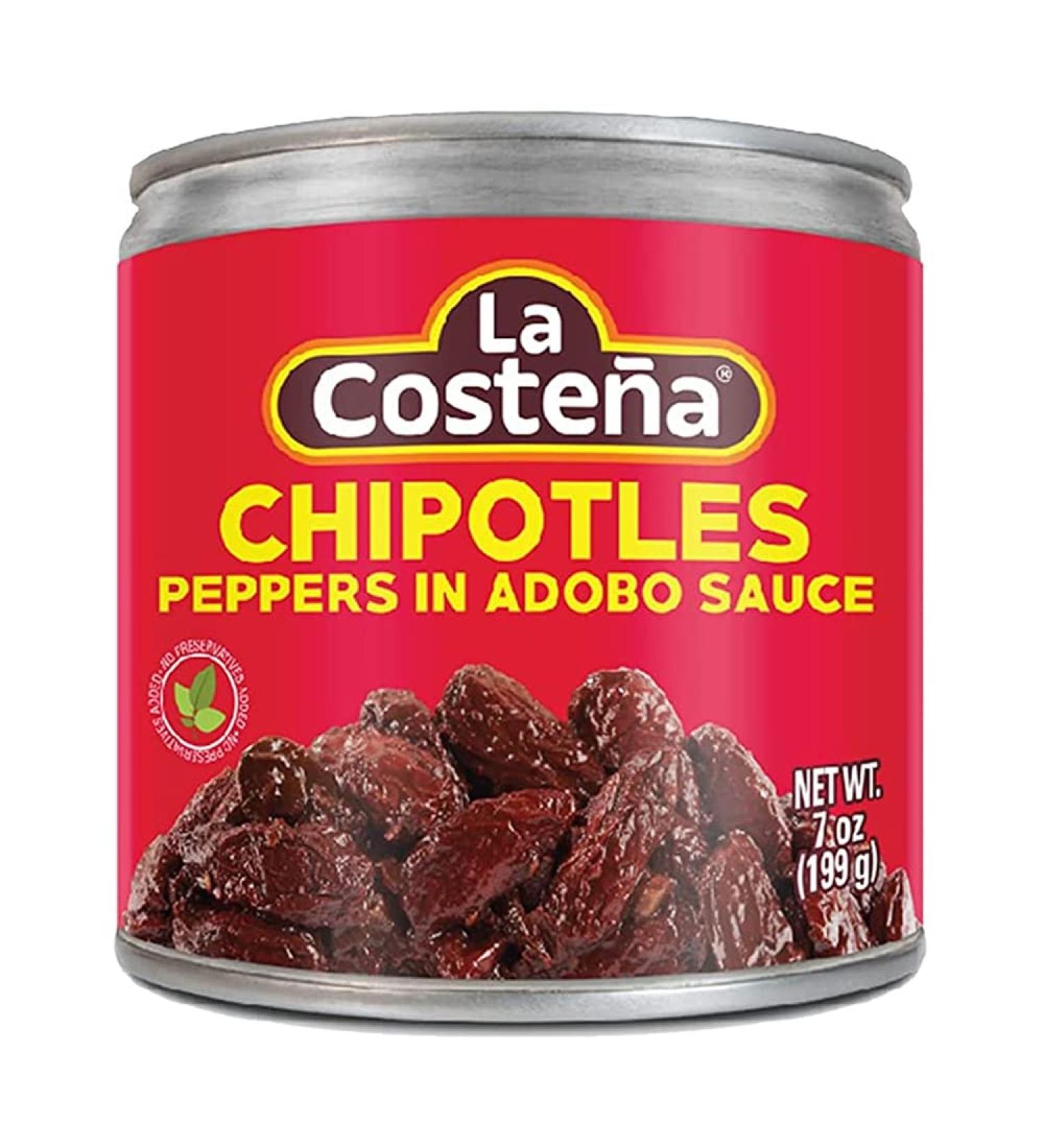 La Costena Chipotle in Adobo 24 x 199g Case/Mexican Chipotle Peppers In Adobo Sauce Canned Spicy Chipotle Chillies - Buy Online on GoSupps.com