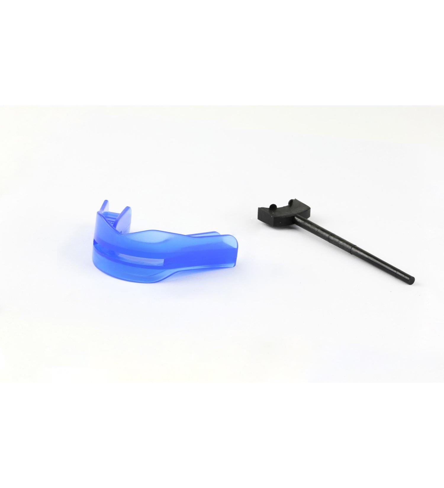 Adams USA Boil-n-Bite Custom Mouth Guard - Fits Over Braces - Adult-sized Blue Clencher