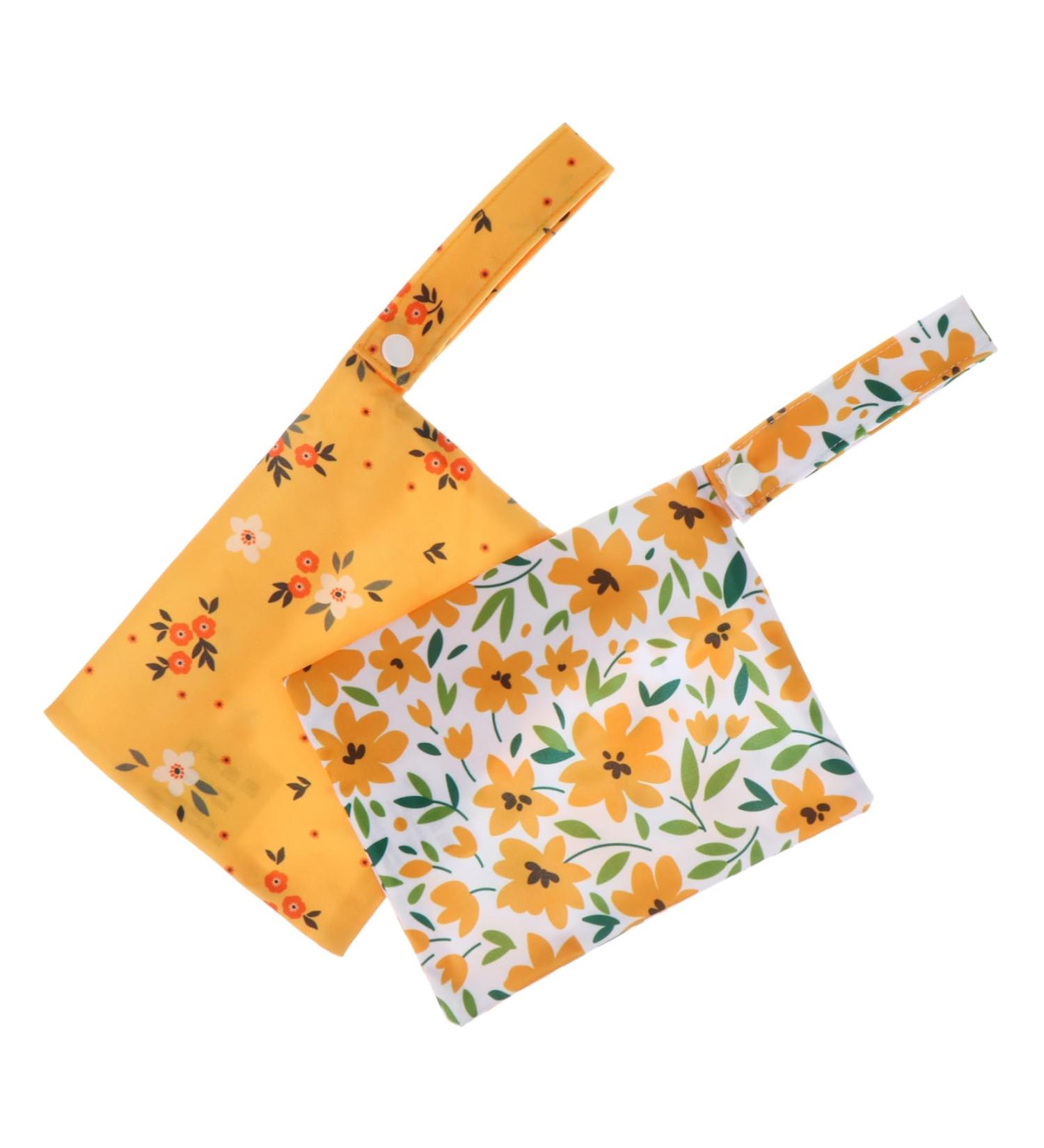 EXQUIMEUBLE Hygiene Bag Set | Menstrual Pad Holder & Tampon Organizer | Portable Makeup Storage | Assorted Colors - 2 Pcs 18x13.5x0.2cm - Buy Online on GoSupps.com