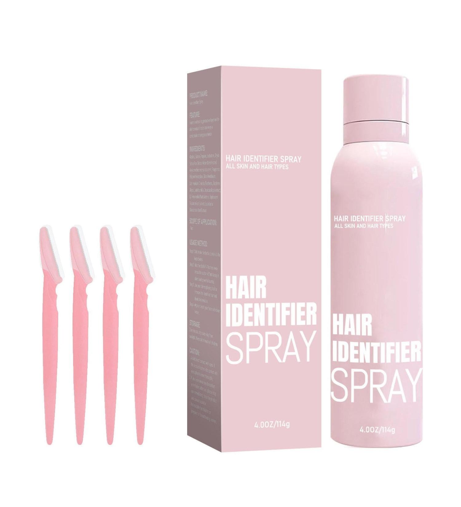 Hair Identifier Spray for Face Shaving Face Hair Identifier Spray for Dermaplaning Effective Foam Hair Removal Spray - Skin Dermaplaning Spray for Face for Women Gifts Y mark + bla-de - Buy Online on GoSupps.com