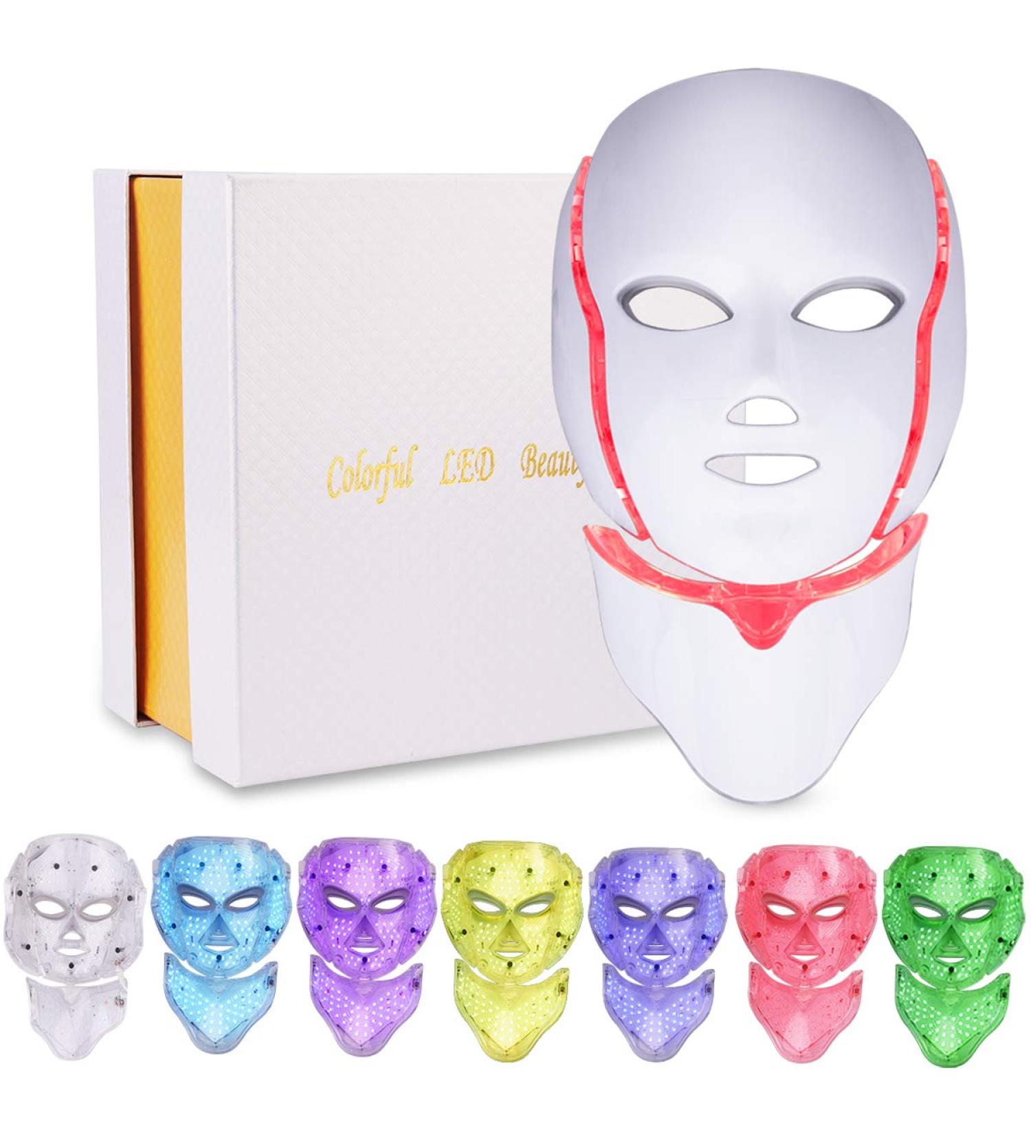 7 Colors Face & Neck Light with Micro-Current Function - 7 Colors - Buy Online on GoSupps.com