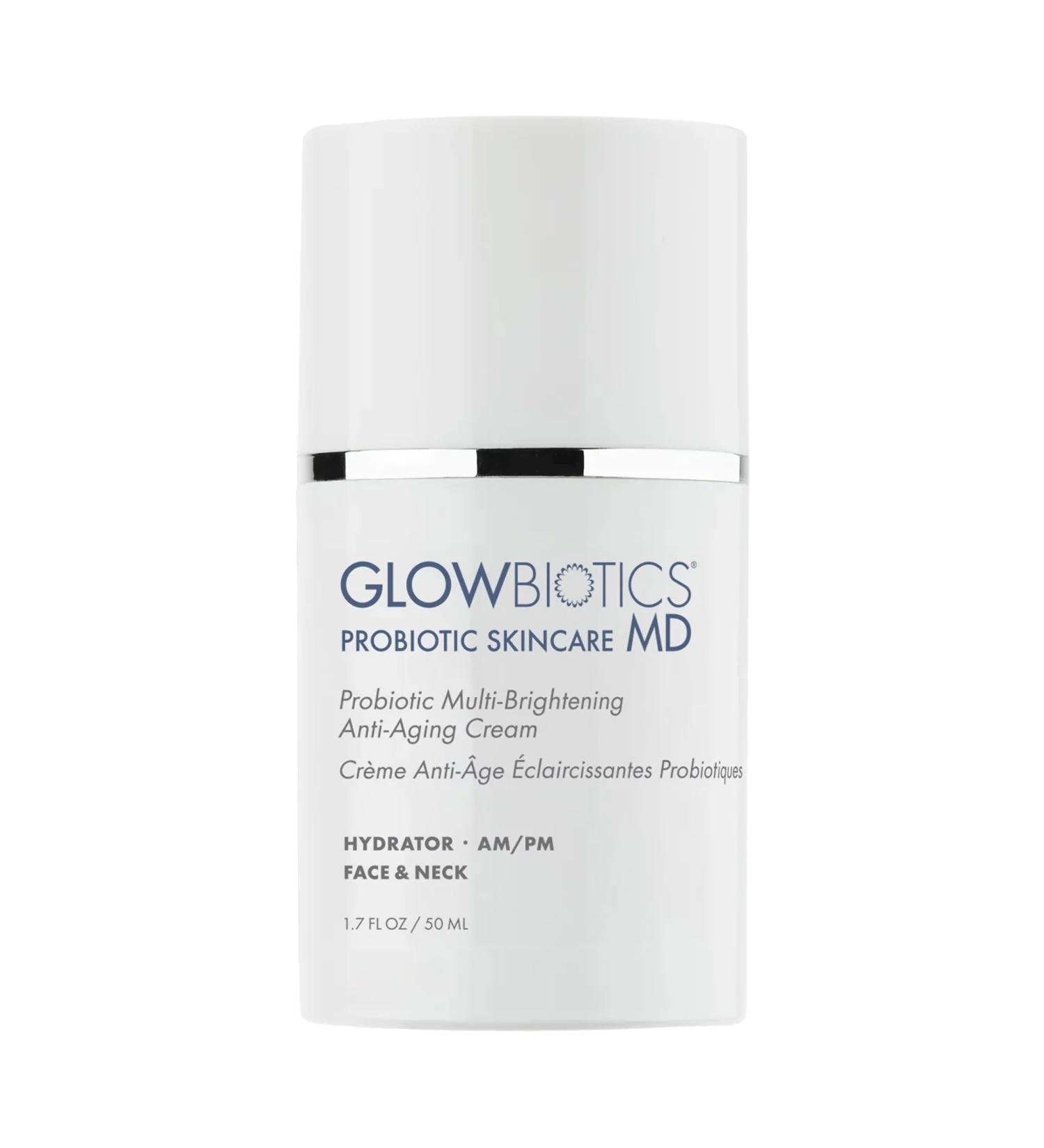 Glowbiotics Probiotic Multi-Brightening Cream - Dark Spot Corrector & Anti-Aging Face Moisturizer - 1.7 oz - Vitamin C & Peptides for Dry Hormonal Skin - Buy Online on GoSupps.com