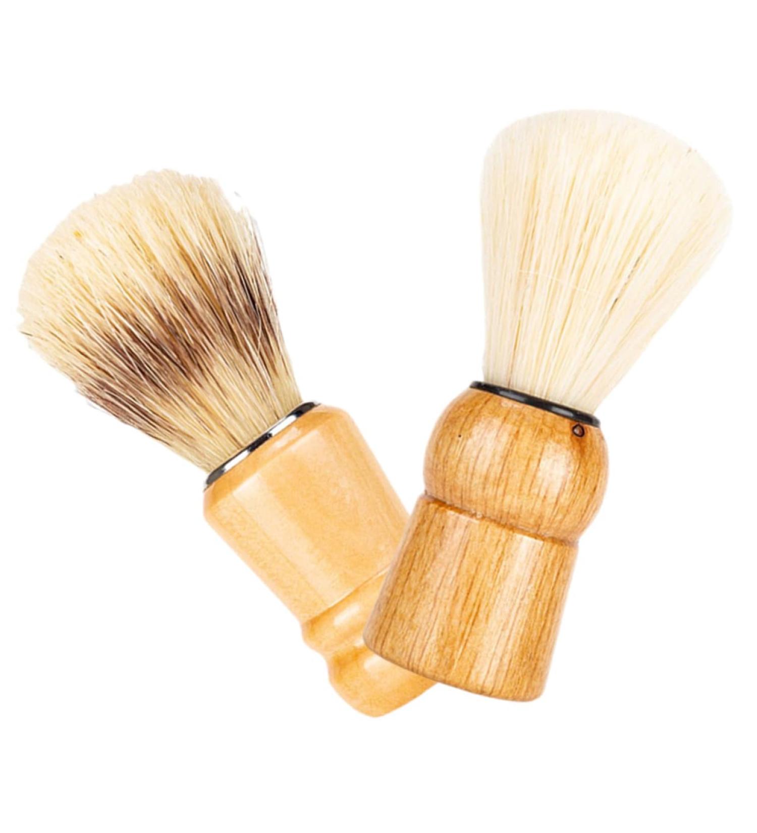Doitool 2-Piece Bartbrush Razor Set | Men's Travel Grooming Gifts | Badger Hair Brush & Wooden Handle - Perfect for Father's Day - Buy Online on GoSupps.com