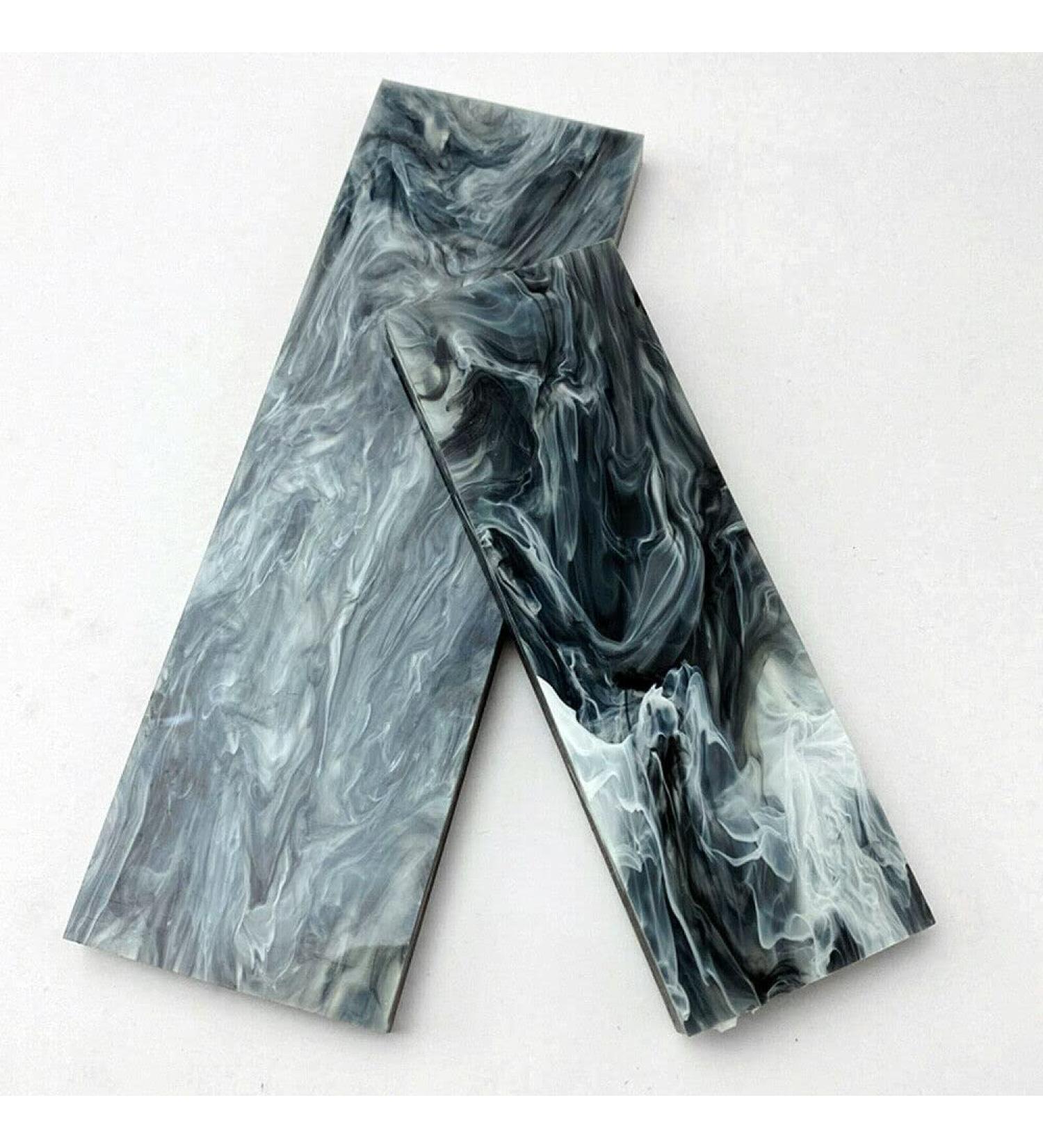 2PCS 160X50X8MM Marble Texture Acrylic Knife Scale Sword Blank Set - Buy Online on GoSupps.com