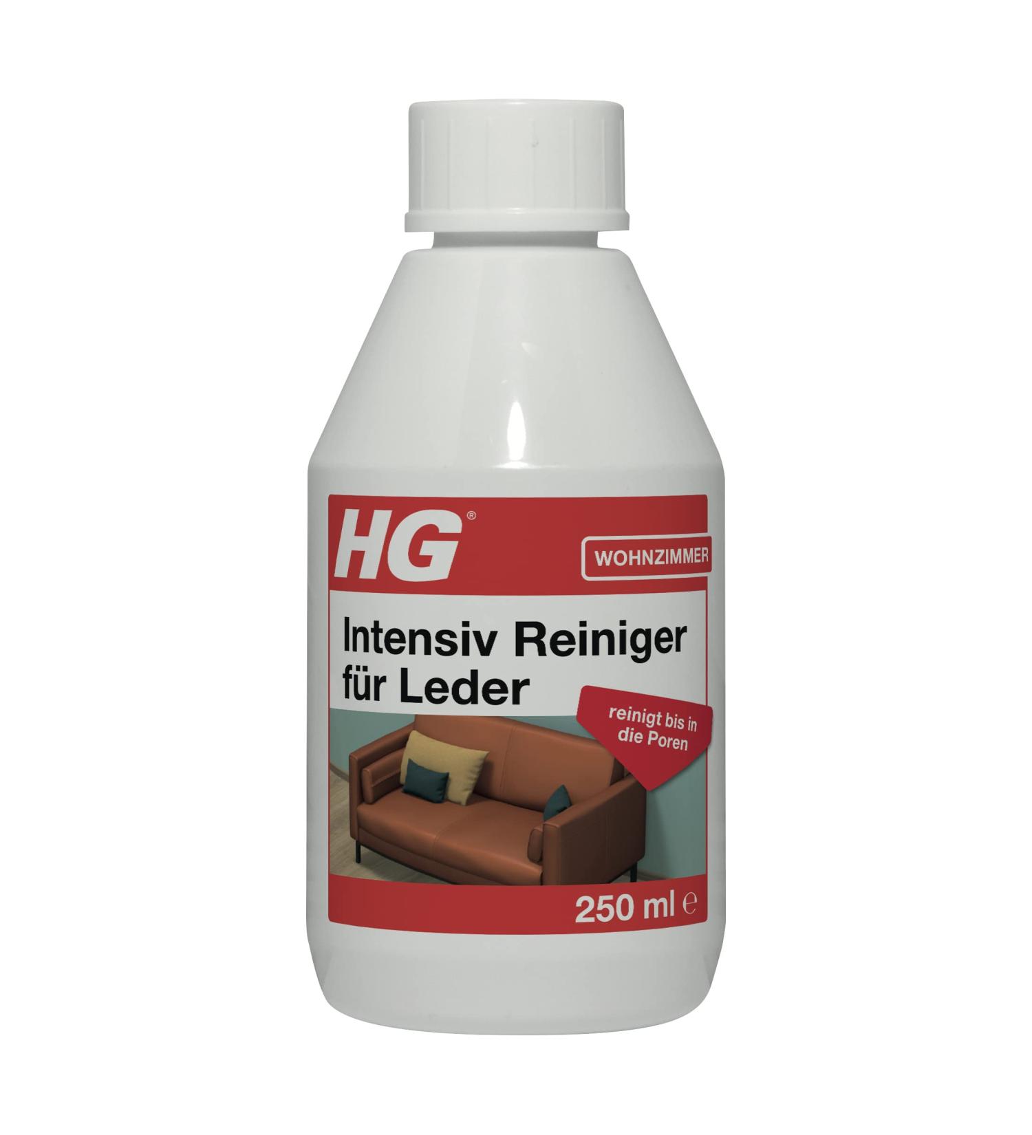HG Intensive Leather Cleaner - Safe & Mild Deep Cleaner for All Leather Types 250ml | Ideal for Sofas Seats Jackets & Bags - Buy Online on GoSupps.com