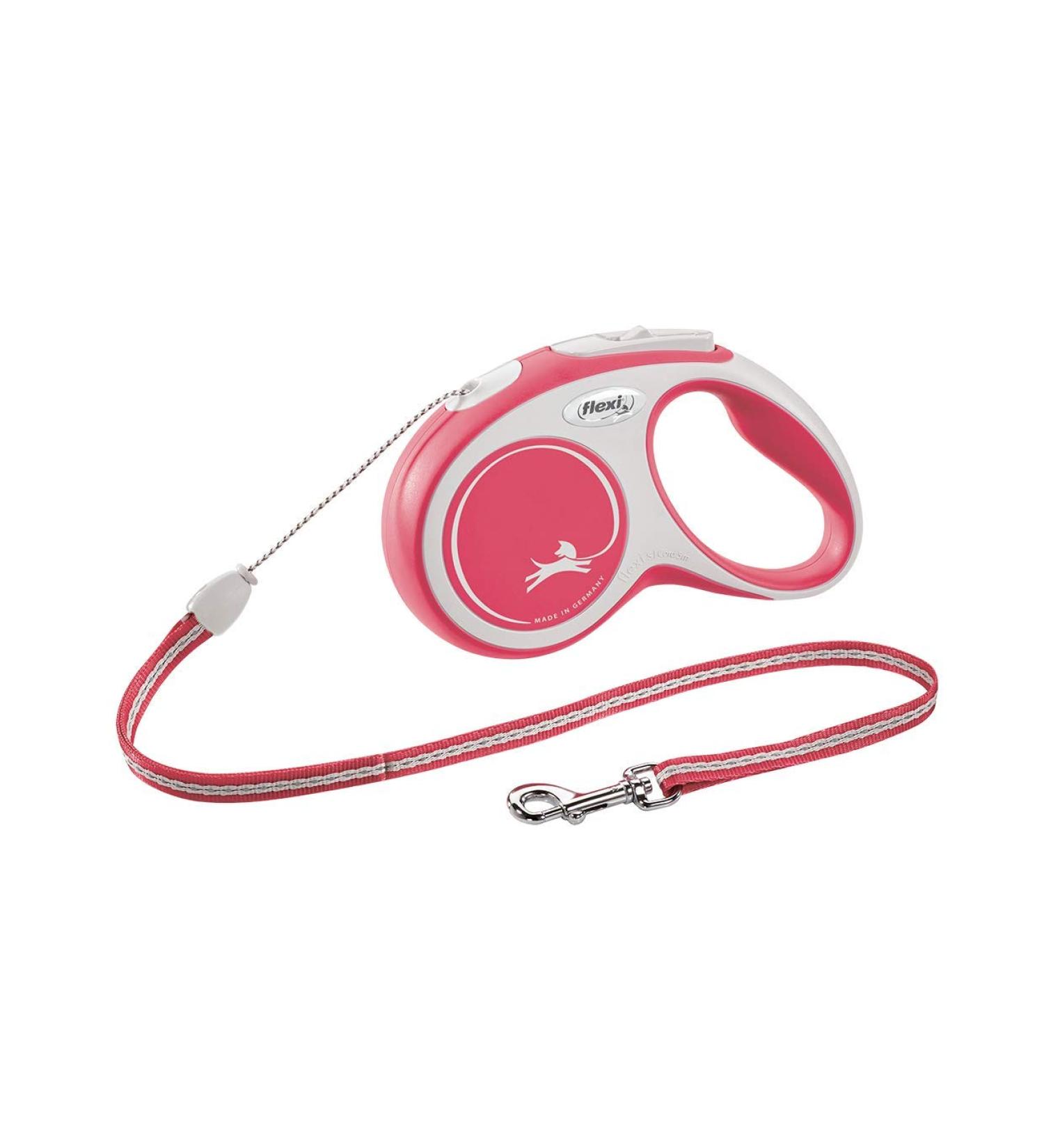 Flexi New Comfort S Dog Leash - 5m Red for Dogs up to 12kg | International Shipping Available - Buy Online on GoSupps.com