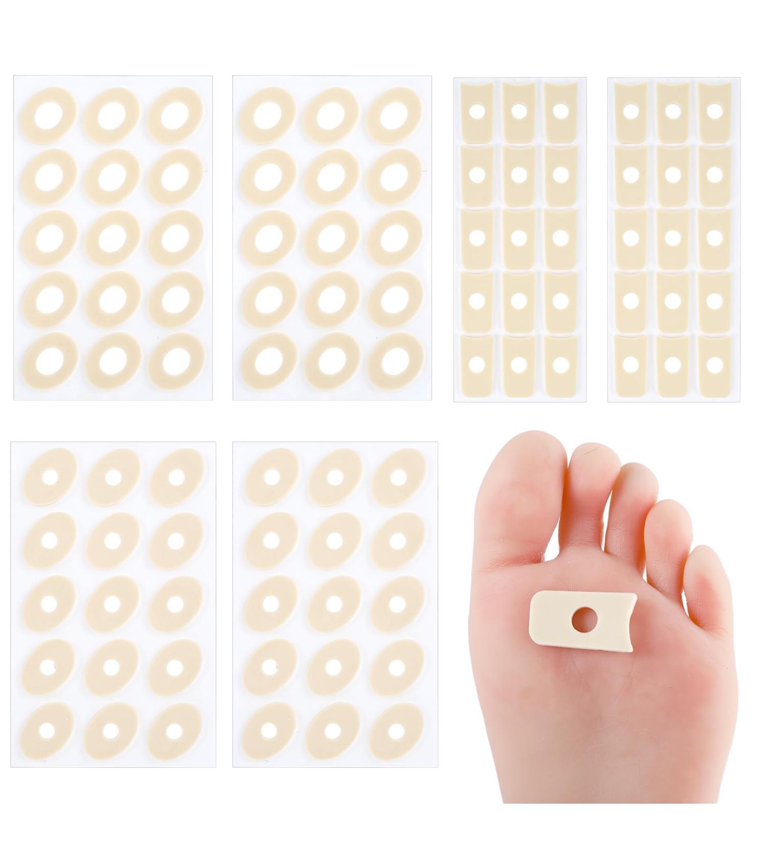 90 Pieces Corn Removers for Toes | Soft Foam Callus Cushion Pads for Pain Relief & Foot Care - Self Adhesive Foot Pads - Buy Online on GoSupps.com