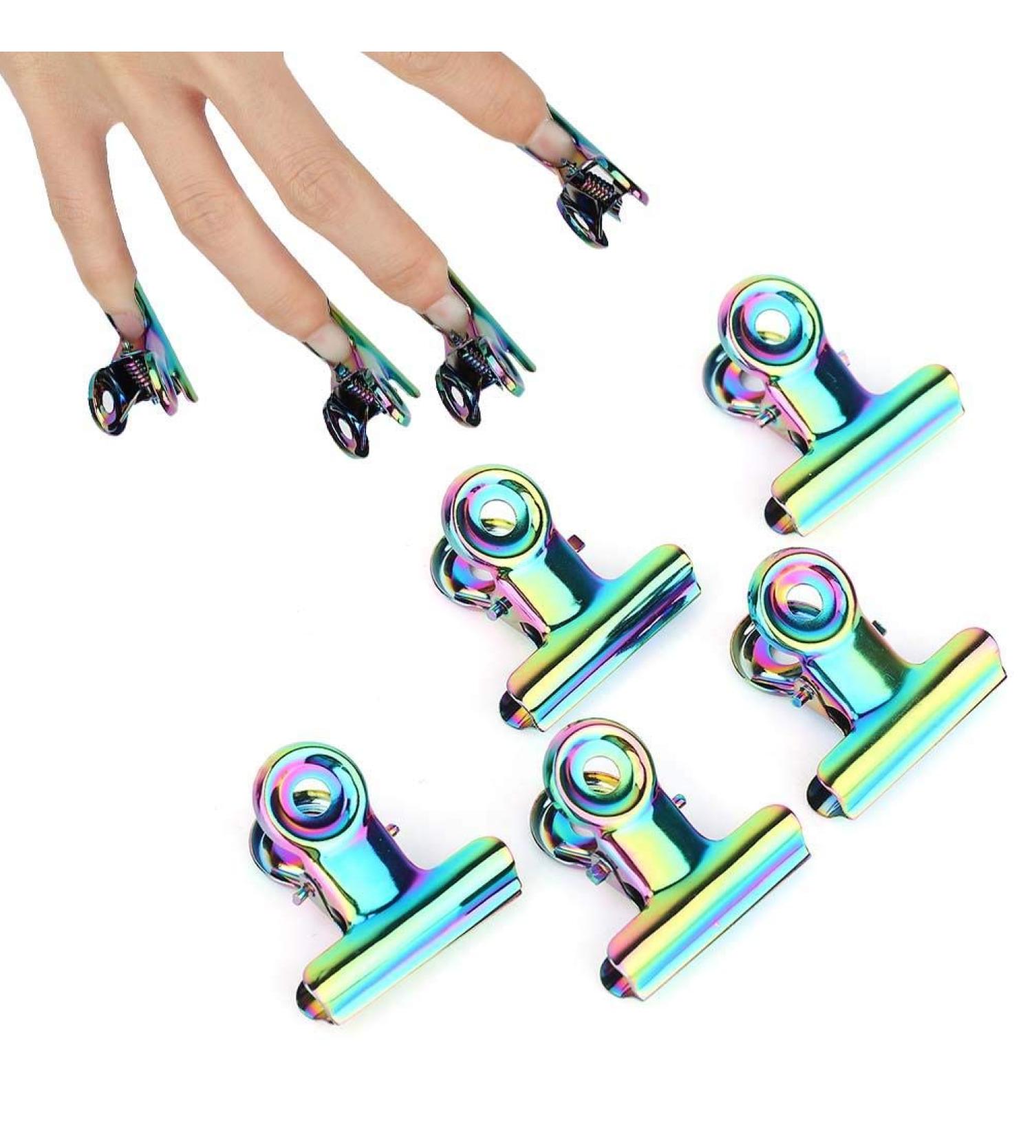 SONEW 5PCS Nail Bracket Clips - Stainless Steel C Curves Nail Clamping for Gel Nail Extensions | Multifunctional Nail Art Additives - Buy Online on GoSupps.com
