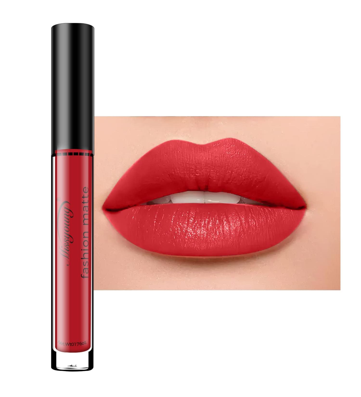 Allbestaye Long Lasting Waterproof Liquid Matte Lipstick - Non-Stick Cup 16# | Buy Waterproof Matte Lip Gloss Online - Buy Online on GoSupps.com