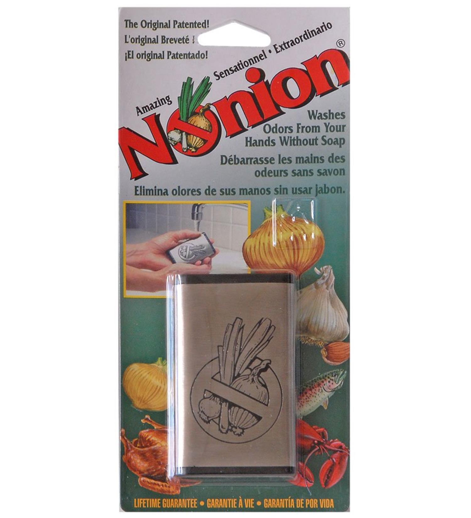 Stainless-Steel Wonder-Bar Nonion Soap - Odor Remover for Onions, Garlic, Fish & Strong Odors - Environmentally Friendly & Effective - Buy Online on GoSupps.com