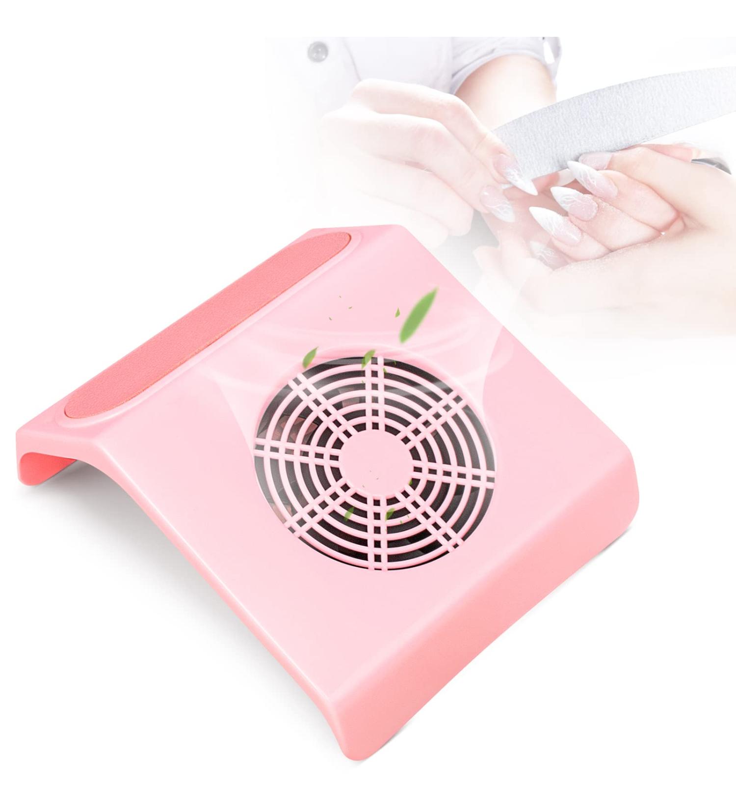 Setgnur 40W Nail Dust Collector for Acrylic Nails - Powerful Salon Vacuum Cleaner with Filter (Pink) - Buy Online on GoSupps.com