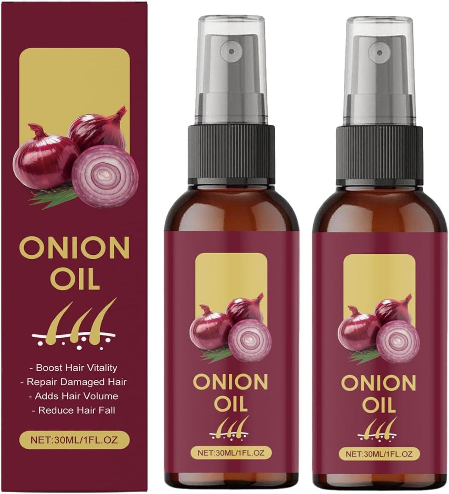  Jesshiny Red onion hair oil organic red onion oil serum spray for healthier hair moisturizing and non-greasy strengthens hair roots reduces hair breakage 30 ml - Buy Online on GoSupps.com