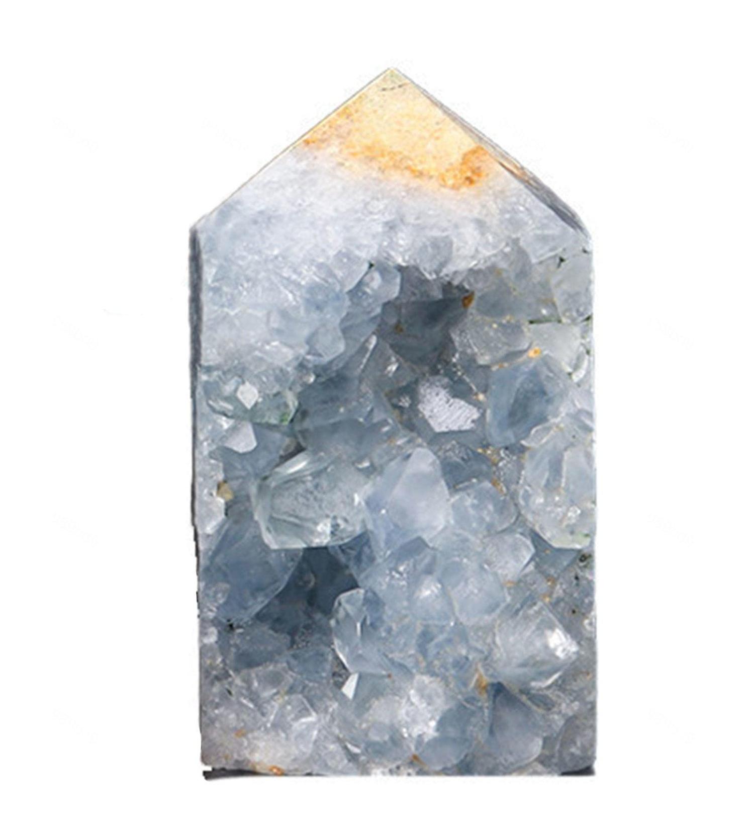 Natural Raw Blue Celestite Specimen Irregular Blue Celestite Crystal Cluter Point Crystal Cluster Geode Gemstone for Home Decoration Collection Gift 300g Gift (Size : 800g) - Buy Online on GoSupps.com