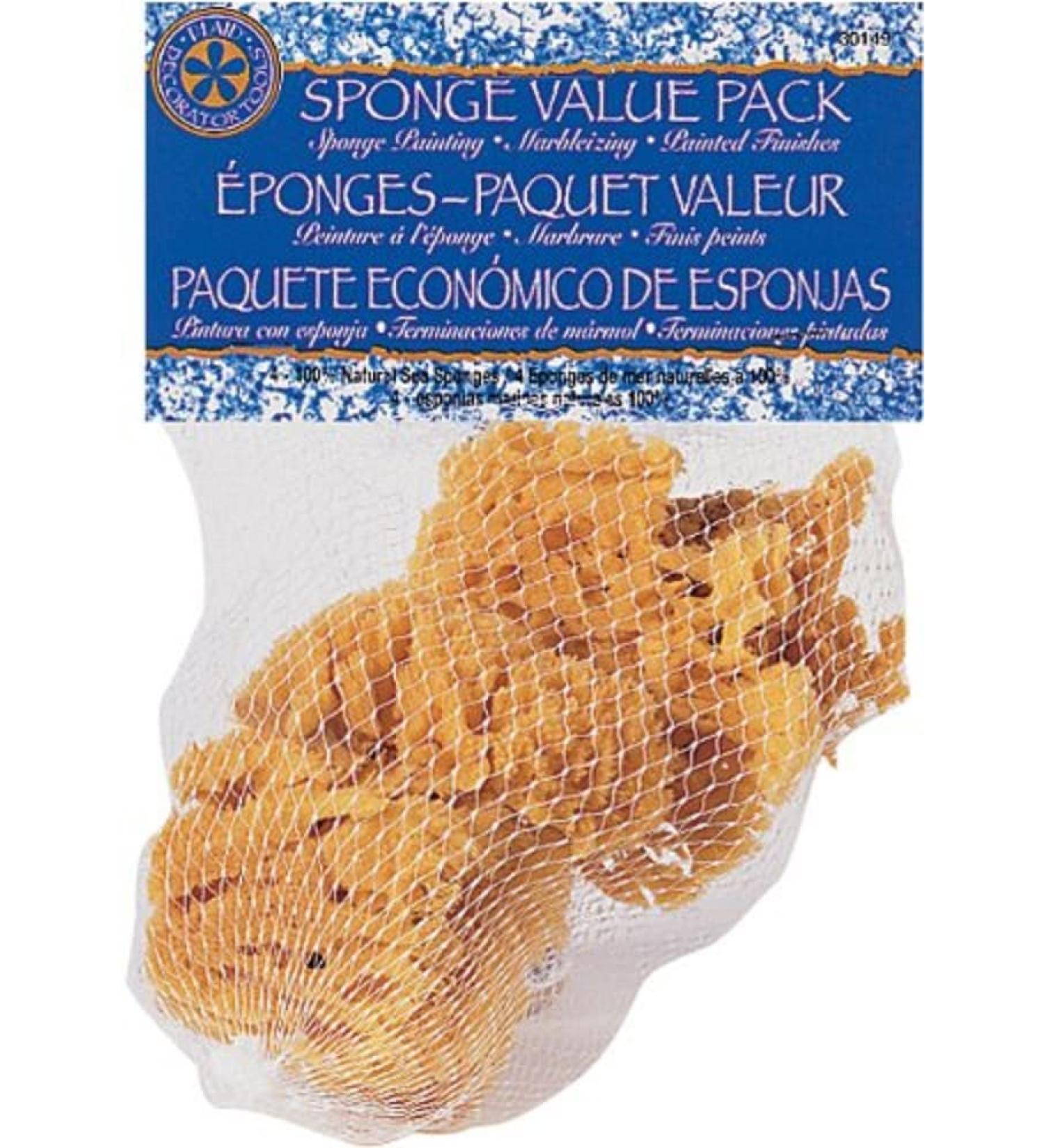 Plaid Sponge Value Pack Set of 4 (Packaging May Vary)