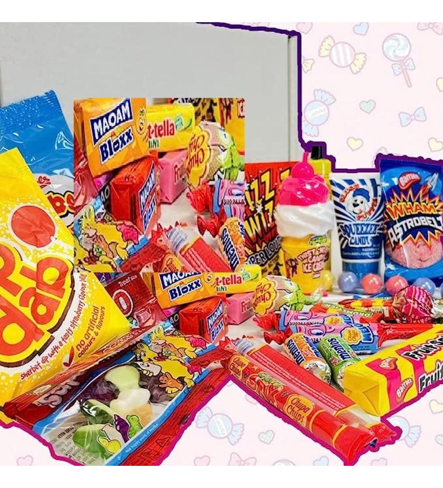 Retro Sweets Hamper: Kids Sweets Collection Best Collection of Sweets Perfect Selection box for Every Ocassion