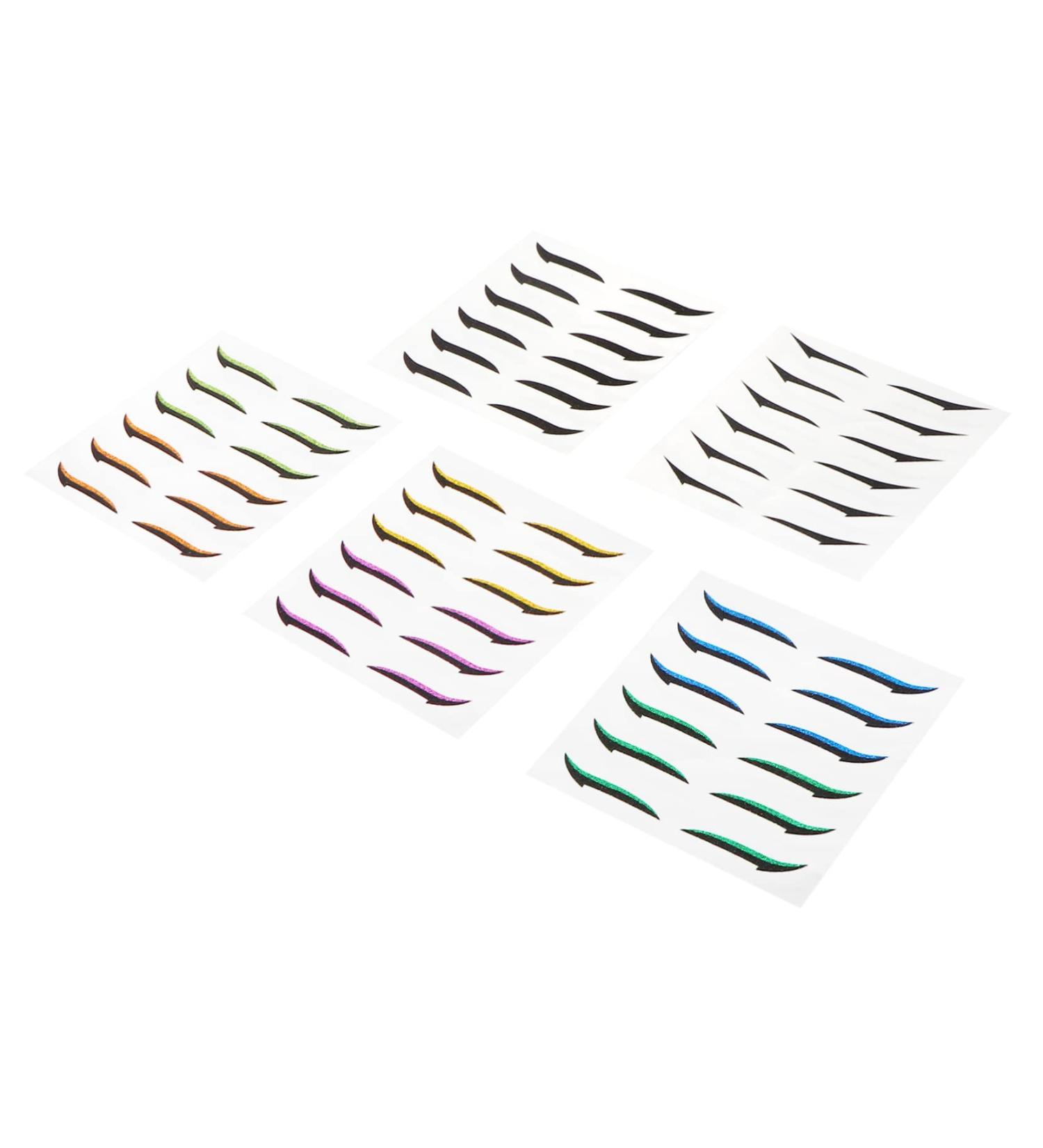 Beavorty Eyeliner Stencil Sticker 36 Pairs Glitter Eyeliner Stickers Reusable s Eye Makeup Stickers Holographic Eyeliner Stickers - Buy Online on GoSupps.com