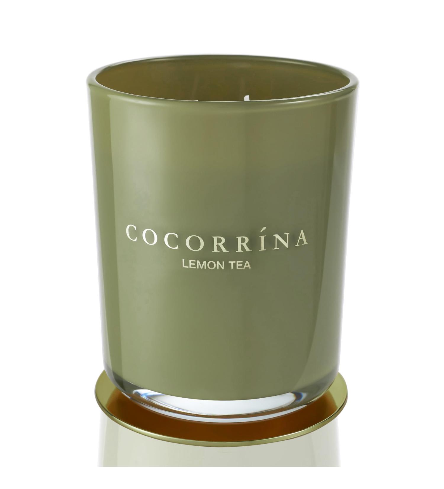 Cocorr na Lemon Tea Candle - Natural Soy Fragrance in Glass 46 Hours Burn Time Perfect Christmas Gift - 420g - Buy Online on GoSupps.com