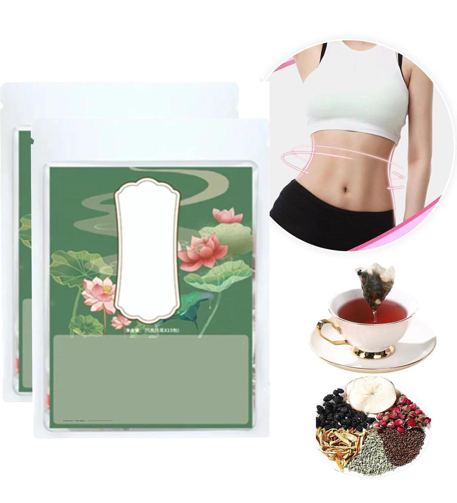 Rose and Lotus Leaf and Health Tea Rose Lotus Leaf Intestinal Cleansing Health Tea Health Liver Care Tea Chinese Nourishing Liver Tea Nourishing Liver and Protecting Liver Tea (2 Box) - Buy Online on GoSupps.com