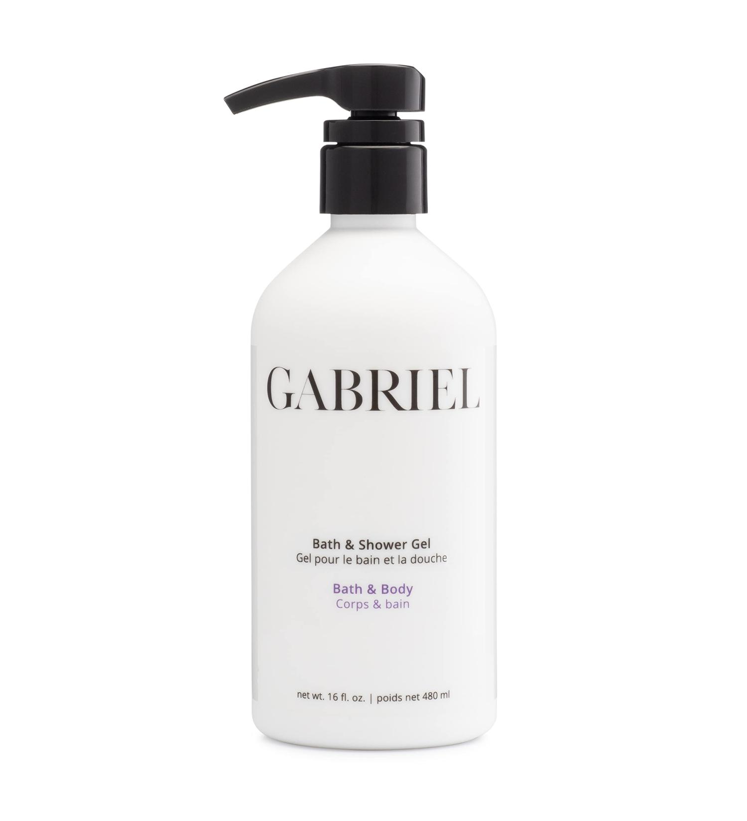 Gabriel Skincare Bath & Shower Gel Natural Paraben Free Vegan Cruelty-free Non GMO Infused with Vitamin C and aloe vera restore natural moisture balance 16 oz. - Buy Online on GoSupps.com
