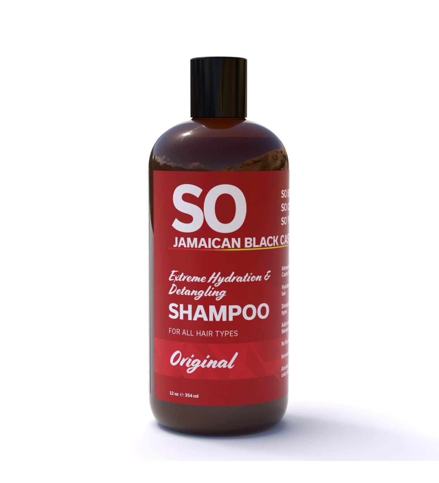 Jamaican Black Castor Oil Extreme Hydration & Detangling Shampoo - 12 Oz | Prevent Hair Damage, Get Silky Soft Shine | For Men & Women, All Hair Types - Buy Online on GoSupps.com