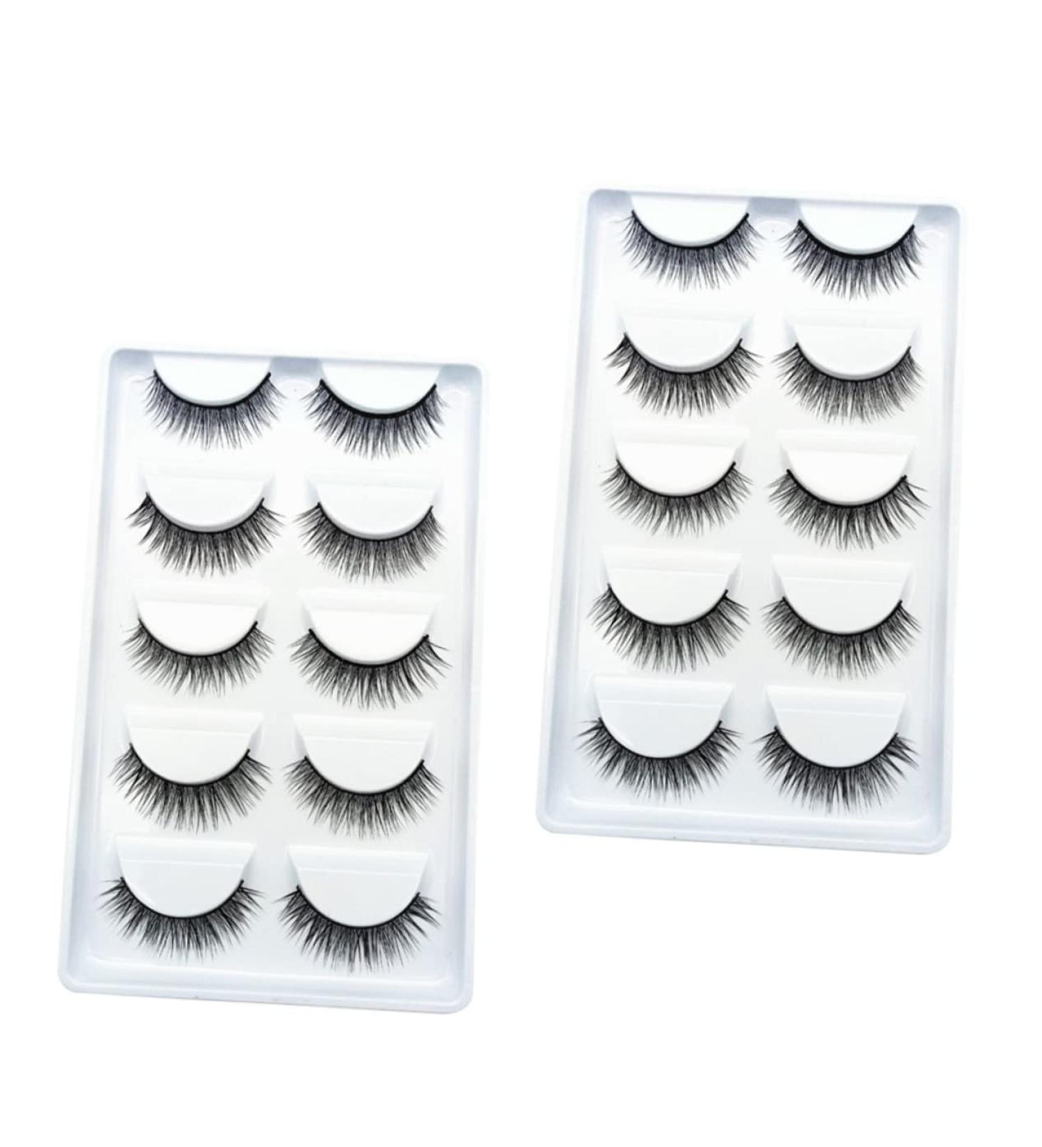 FOMIYES 10 Pairs Luxurious Fake Eyelashes - Miss Chemical Fiber for Stunning Eyes | International Shipping Available - Buy Online on GoSupps.com