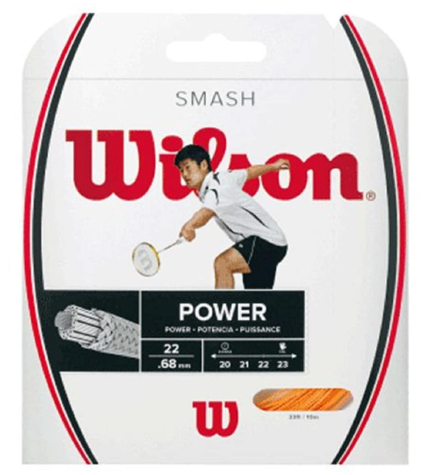 Wilson Smash 66 Badminton Strings 10m - Unisex Orange | Premium Quality & International Shipping - Buy Online on GoSupps.com