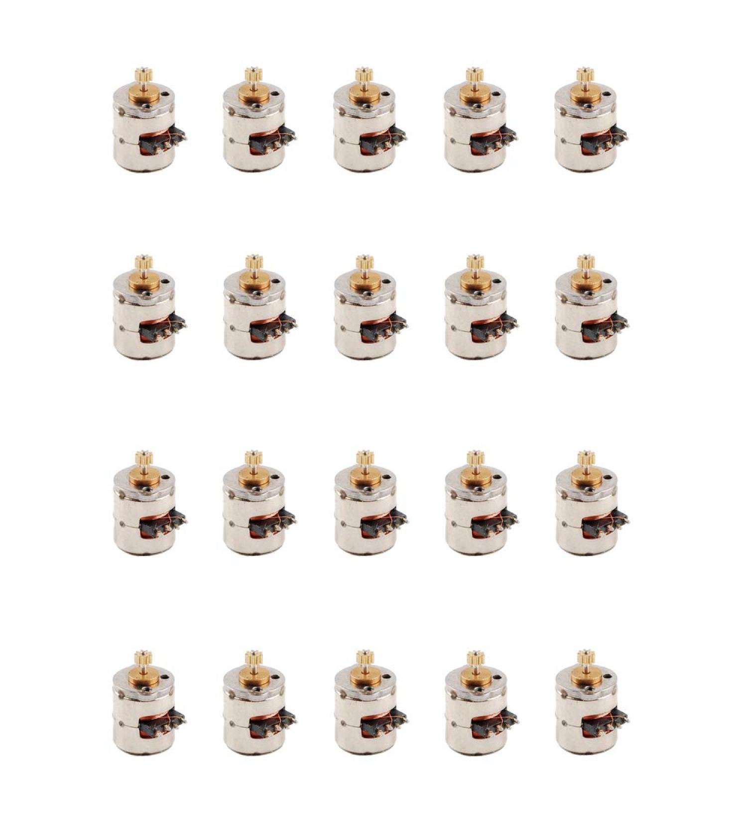 BAENRCY 20 pcs 3-5v Dc 2 Phase 4 Wire Dia 8mm Dc Stepper Motor Micro Stepping Motor for Digital Products Camera Size 8x9.5mm - Buy Online on GoSupps.com