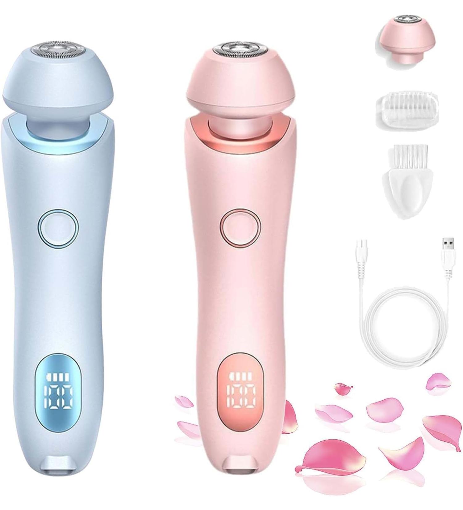 Modira Shaver Modira Mermaid Shaver Waterproof Electric Razor for Women 2 in 1 Electric Shaver Razors for Wome (Pink +Blue) - Buy Online on GoSupps.com